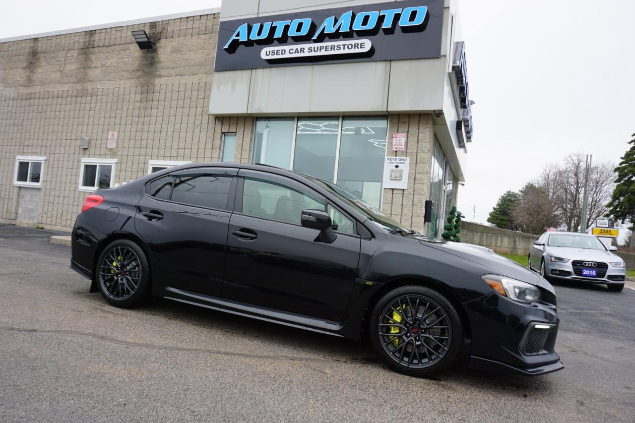 Used 2018 Subaru WRX STI AWD CERTIFIED CAMERA BLUETOOTH HEATED LEATHER SUNROOF BLIND SPOT CRUISE ALLOYS for sale in Burlington, ON