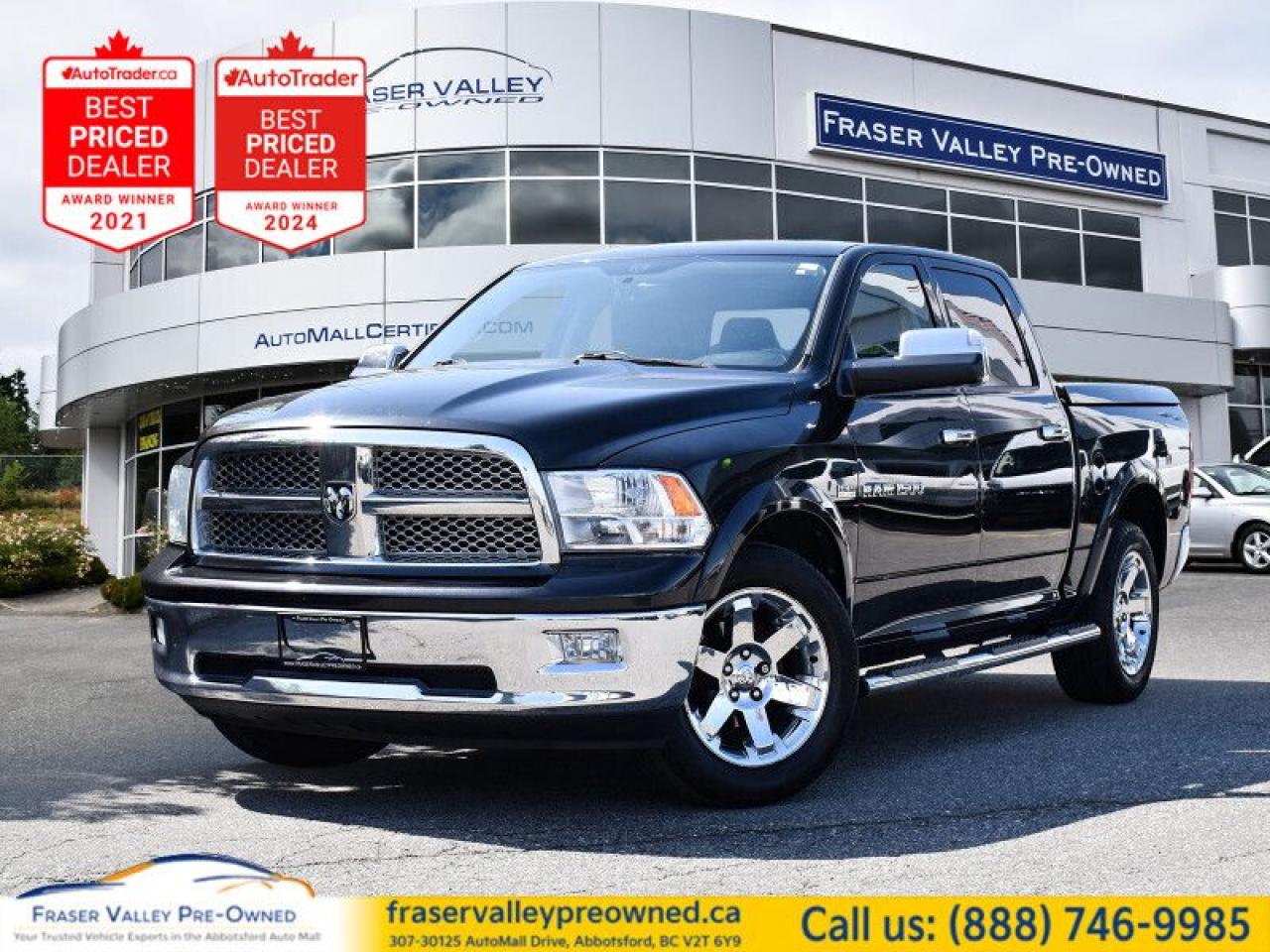 Used 2011 RAM 1500 LARAMIE  6-Pass, Amazing Condition, Nav, DVD, Sunr for sale in Abbotsford, BC