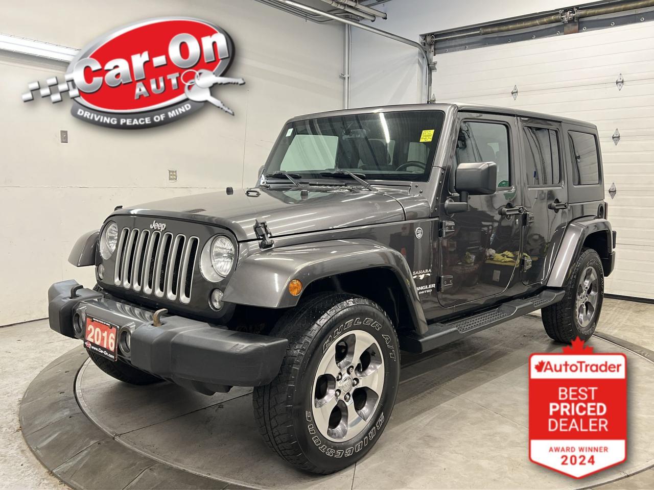 Used 2016 Jeep Wrangler Unlimited SAHARA 4X4 | 6-SPEED | HTD SEATS | HARD TOP for sale in Ottawa, ON