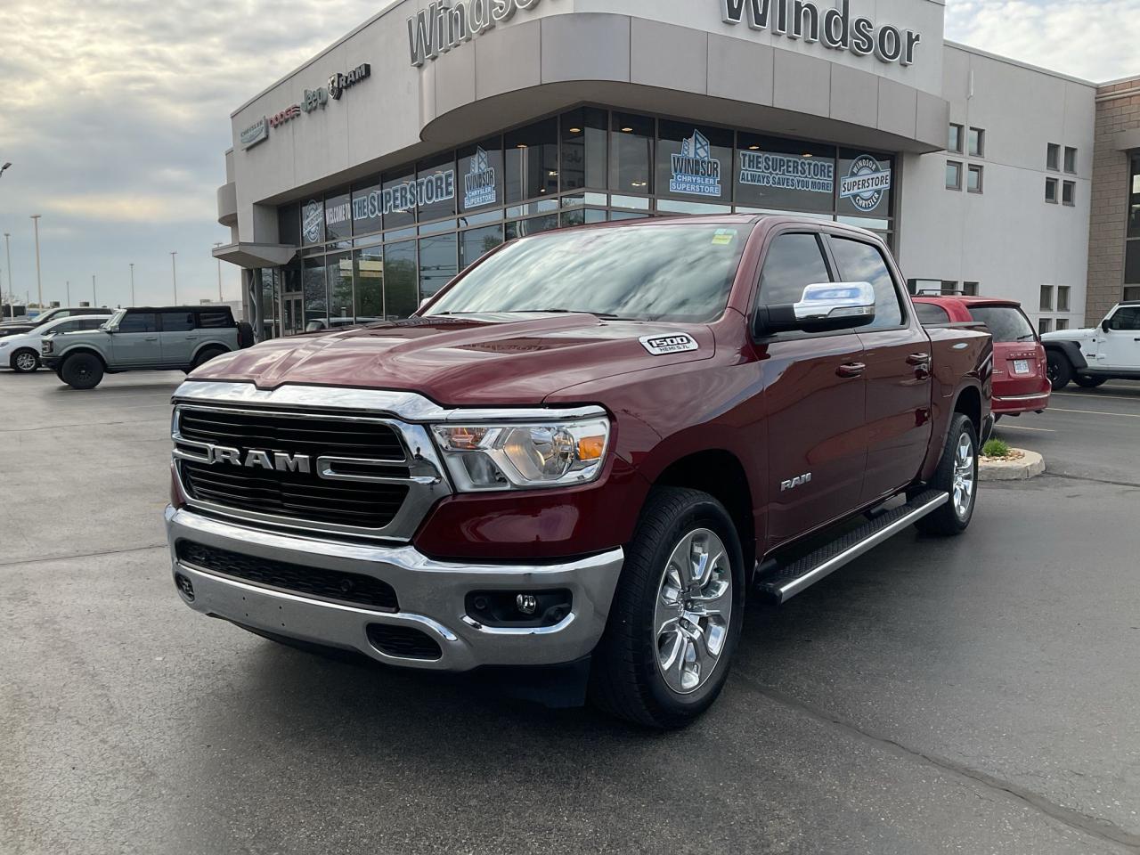 Used 2021 RAM 1500 Crew Cab V8 / HTD SEAT / REMOTE START / PREMIUM SPKRS / NAV for sale in Windsor, ON