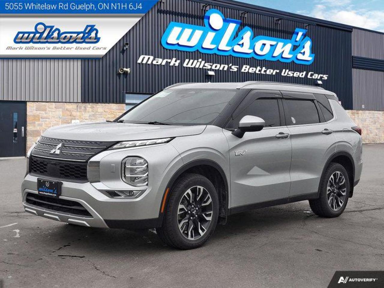 Used 2024 Mitsubishi Outlander Plug-In Hybrid LE PHEV AWD | 7 Pass | Pano Roof | Split Leather | Heated Seats + Steering | Adaptive Cruise & More! for sale in Guelph, ON