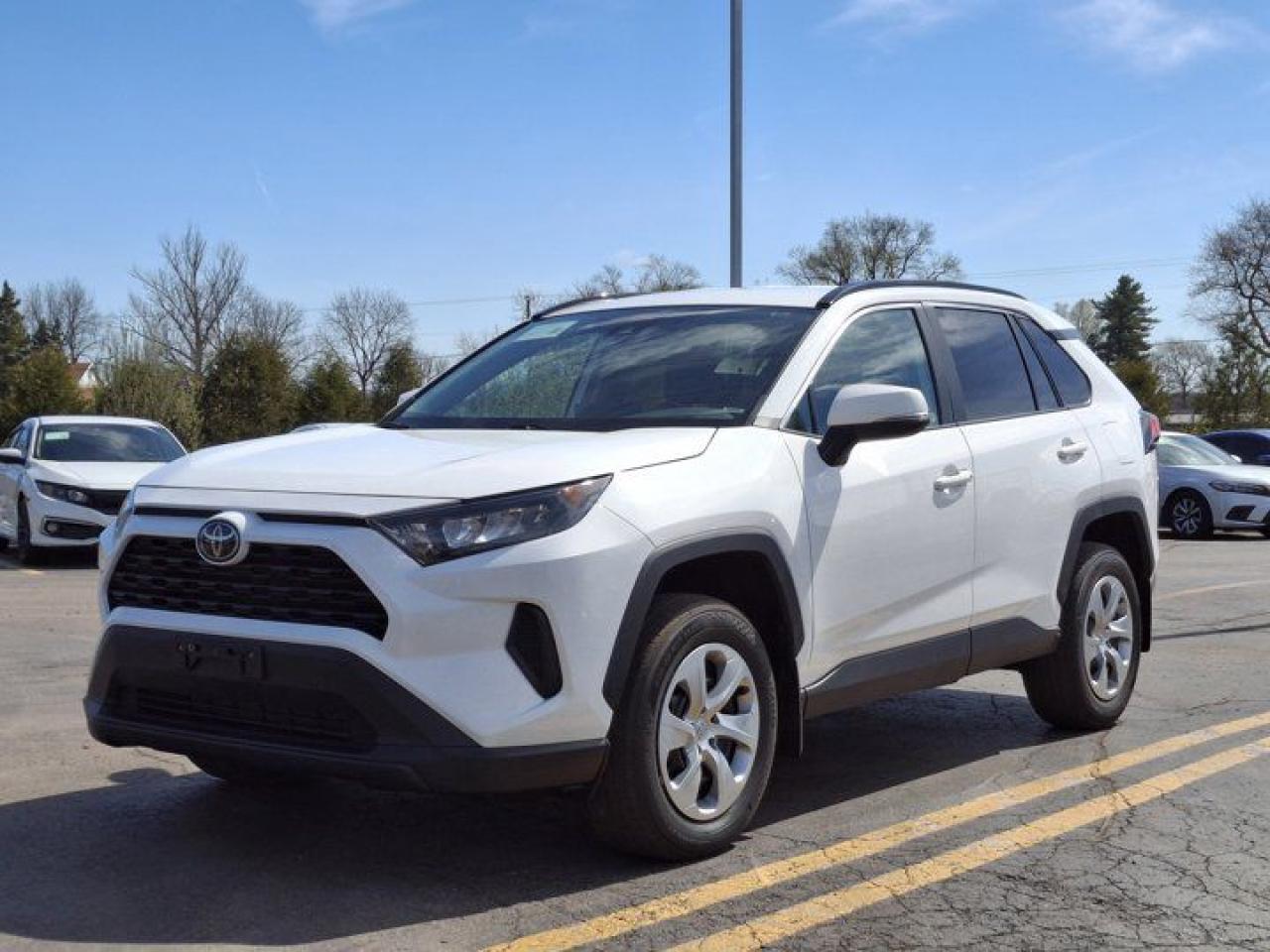 Check out this certified 2021 Toyota RAV4 LE AWD | Radar Cruise | Heated Seats | CarPlay + Android | Rear Camer | and More !. Its Automatic transmission and 2.5 L engine will keep you going. This Toyota RAV4 features the following options: Reverse Camera, Radar Cruise, Air Conditioning, Heated Seats, Tilt Steering Wheel, Steering Radio Controls, Power Windows, Power Locks, Traction Control, and Power Mirrors. Test drive this vehicle at Mark Wilsons Better Used Cars, 5055 Whitelaw Road, Guelph, ON N1H 6J4.60+ years of World Class Service!450+ Live Market Priced VEHICLES! ONE MASSIVE LOCATION!Free Local Delivery Available!FINANCING! - Better than bank rates! 6 Months No Payments available on approved credit OAC. Zero Down Available. We have expert licensed credit specialists to secure the best possible rate for you and keep you on budget ! We are your financing broker, let us do all the leg work on your behalf! Click the RED Apply for Financing button to the right to get started or drop in today!BAD CREDIT APPROVED HERE! - You dont need perfect credit to get a vehicle loan at Mark Wilsons Better Used Cars! We have a dedicated licensed team of credit rebuilding experts on hand to help you get the car of your dreams!WE LOVE TRADE-INS! - Top dollar trade-in values!SELL us your car even if you dont buy ours! HISTORY: Free Carfax report included.Certification included! No shady fees for safety!EXTENDED WARRANTY: Available30 DAY WARRANTY INCLUDED: 30 Days, or 3,000 km (mechanical items only). No Claim Limit (abuse not covered)5 Day Exchange Privilege! *(Some conditions apply)CASH PRICES SHOWN: Excluding HST and Licensing Fees.2019 - 2024 vehicles may be daily rentals. Please inquire with your Salesperson.We have made every reasonable attempt to ensure options are correct but please verify with your sales professional