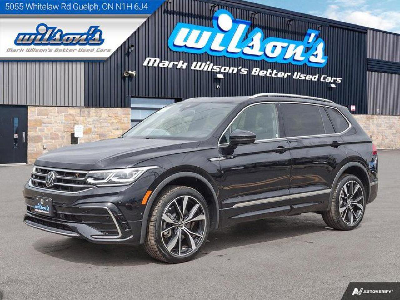 Used 2024 Volkswagen Tiguan Highline R-LineAWD | Leather | Sunroof | Nav | 360 Camera | Fender Audio | Cooled Seats | and More ! for sale in Guelph, ON
