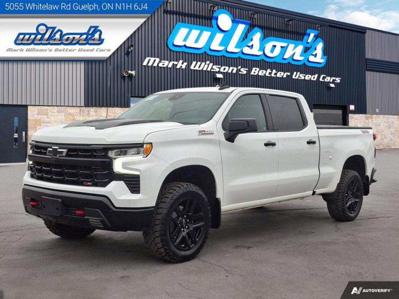 Used 2022 Chevrolet Silverado 1500 LT Trail Boss | Crew | 5.3L | Bucket Seats | Heated Steering + Seats | CarPlay + Android | and More! for sale in Guelph, ON