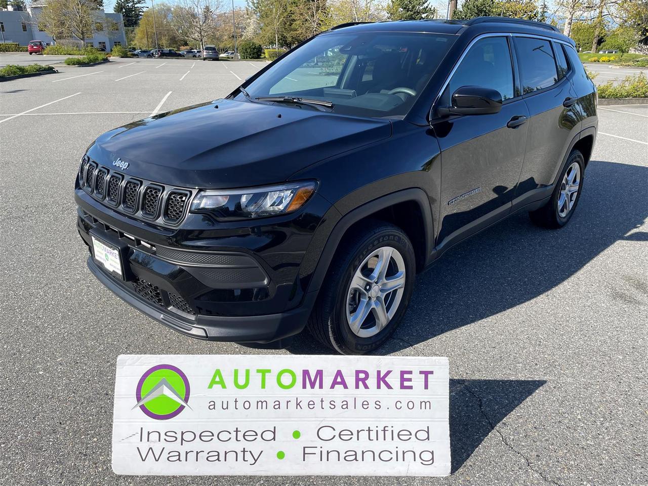 IMMACULATE ONE OWNER WITH NO ACCIDENT CLAIMS. LOADED SPORT 4X4 WITH CARPLAY AND ALL POWER FEATURES. GREAT FINANCING, FREE WARRANTY, INSPECTED!<br /><br />Welcome to the Automarket, your community financing dealership of "YES". We are featuring an exceptionally clean and beautiful Compass Sport. This is a very well loved and cared for SUV that had only one owner and never had any accident claims what so ever. Loaded with all power features, alloy wheels and so much more.<br /><br />Having been fully inspected, we know that the Tires are 70% New and the Brakes are brand new in fron and 90% New in the Rear. We have also tested the battery and the coolant as well as fully detailed the vehicle for your enjoyment and peace of mind.<br /><br />2 LOCATIONS TO SERVE YOU, BE SURE TO CALL FIRST TO CONFIRM WHERE THE VEHICLE IS PARKED<br />WHITE ROCK 604-542-4970 LANGLEY 604-533-1310 OWNER'S CELL 604-649-0565<br /><br />We are a family owned and operated business since 1983 and we are committed to offering outstanding vehicles backed by exceptional customer service, now and in the future.<br />What ever your specific needs may be, we will custom tailor your purchase exactly how you want or need it to be. All you have to do is give us a call and we will happily walk you through all the steps with no stress and no pressure.<br />WE ARE THE HOUSE OF YES?<br />ADDITIONAL BENFITS WHEN BUYING FROM SK AUTOMARKET:<br />ON SITE FINANCING THROUGH OUR 17 AFFILIATED BANKS AND VEHICLE FINANCE COMPANIES<br />IN HOUSE LEASE TO OWN PROGRAM.<br />EVRY VEHICLE HAS UNDERGONE A 120 POINT COMPREHENSIVE INSPECTION<br />EVERY PURCHASE INCLUDES A FREE POWERTRAIN WARRANTY<br />EVERY VEHICLE INCLUDES A CARFAX AND ICBC DAMAGE REPORT<br />EVERY VEHICLE IS GUARANTEED LIEN FREE<br />DISCOUNTED RATES ON PARTS AND SERVICE FOR YOUR NEW CAR AND ANY OTHER FAMILY CARS THAT NEED WORK NOW AND IN THE FUTURE.<br />36 YEARS IN THE VEHICLE SALES INDUSTRY<br />A+++ MEMBER OF THE BETTER BUSINESS BUREAU<br />RATED TOP DEALER BY CARGURUS 2 YEARS IN A ROW<br />MEMBER IN GOOD STANDING WITH THE VEHICLE SALES AUTHORITY OF BRITISH COLUMBIA<br />MEMBER OF THE AUTOMOTIVE RETAILERS ASSOCIATION<br />COMMITTED CONTRIBUTER TO OUR LOCAL COMMUNITY AND THE RESIDENTS OF BC<br /><br /> This vehicle has been Fully Inspected, Certified and Qualifies for Our Free Extended Warranty.Don't forget to ask about our Great Finance and Lease Rates. We also have a Options for Buy Here Pay Here and Lease to Own for Good Customers in Bad Situations. 2 locations to help you, White Rock and Langley. Be sure to call before you come to confirm the vehicles location and availability or look us up at www.automarketsales.com. White Rock 604-542-4970 and Langley 604-533-1310. Serving Surrey, Delta, Langley, Richmond, Vancouver, all of BC and western Canada. Financing & leasing available. CALL SK AUTOMARKET LTD. 6045424970. Call us toll-free at 1 877 813-6807. $999 Documentation fee (negotiable) and applicable taxes are in addition to advertised prices. LANGLEY LOCATION DEALER# 40038 S. SURREY LOCATION DEALER #9987<br />