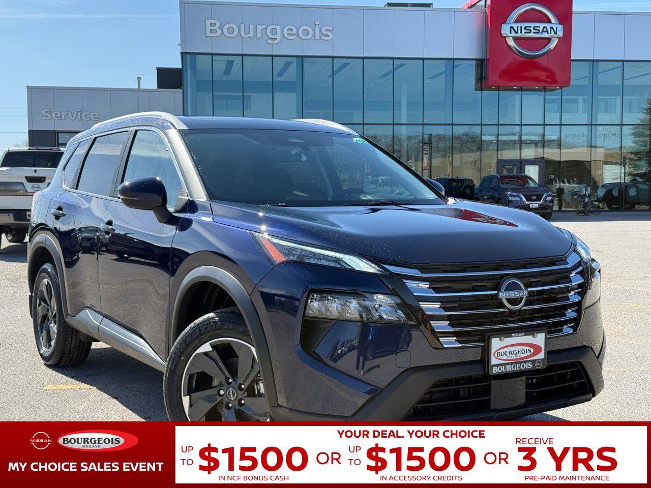 New 2025 Nissan Rogue AWD SV Moonroof for sale in Midland, ON