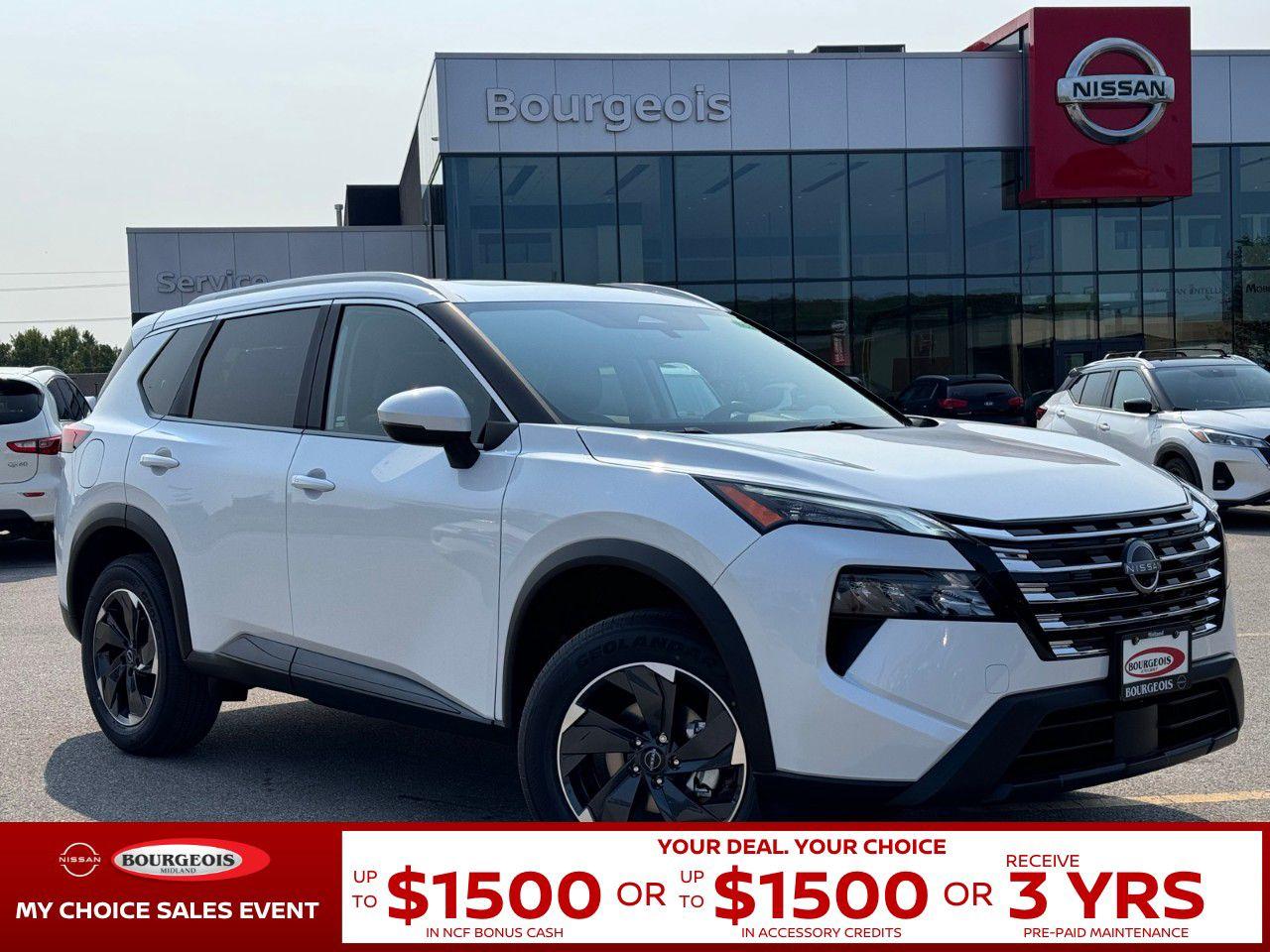 New 2025 Nissan Rogue AWD SV Moonroof for sale in Midland, ON