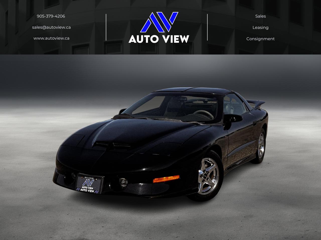 <p style=line-height: 1;>JUST LANDED!!&nbsp;</p><p style=line-height: 1;>1997 Pontiac Firebird Formula!!</p><p style=line-height: 1;>**GLASS TOP CONVERTIBLE**</p><p style=line-height: 1;>**SUPER CLEAN**</p><p style=line-height: 1;>**LOW KMS**</p><p style=line-height: 1;>**CLEAN CARFAX**</p><p style=line-height: 1;>LT1 5.7L V8 HIGH OUTPUT MOTOR, M30 (4 SPEED) AUTOMATIC TRANSMISSION, REAR WHEEL DRIVE, PIONEER FLIP OUT DECK, BF GOODRICH F-FORCE TIRES, POWER WINDOWS, POWER LOCKS AND MUCH MORE!!</p><p style=line-height: 1;>**VEHICLE IS BEING SOLD CERTIFIED**</p><p style=line-height: 1;>&nbsp;</p><p style=line-height: 1;><em>FINANCING AND LEASING AVAILABLE ON ALL VEHICLES.</em></p><p style=line-height: 1;><em>ALL CERTIFIED VEHICLES COME WITH A BRONZE GLOBAL WARRANTY (3 MONTH / 3,000 KM / $1,000 PER CLAIM)</em></p><p style=line-height: 1;><em>EXTENDED GLOBAL WARRANTY OPTIONS AVAILABLE.</em></p><p style=line-height: 1;><em>All vehicles include a required $12.50 OMVIC FEE and a $499 Administration Fee.</em></p><p style=line-height: 1;><em>Licensing Fees are to be charged separately.</em></p><p style=line-height: 1;><em>All CERTIFIED vehicles come with a 36-day Safety Warranty.&nbsp;</em></p><p style=line-height: 1;><em>*All prices are plus HST*</em></p><p style=line-height: 1;><em>Auto View is located at 590 South Service Road Stoney Creek, only minutes off the QEW Exit 83 Fruitland Road!</em></p><p style=line-height: 1;><em>Contact us VIA email, call, or text!</em></p><p style=line-height: 1;><em>sales@autoview.ca</em></p><p style=line-height: 1;><em>905-379-4206</em></p>