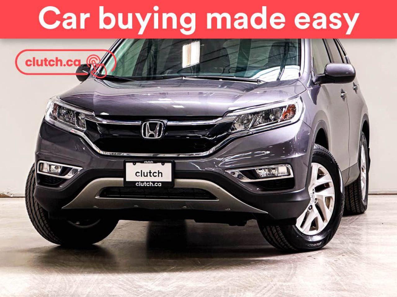 NO ACCIDENTS / CLEAN CARFAX / Climate Control, Dual Zone Front Climate Control, Bluetooth Music and more!<br> <br>Clutch is the largest online used car retailer in Canada, delivering a seamless, hassle-free car-buying experience to drivers everywhere. Shop hundreds of used cars online, get the right one delivered to your door, and enjoy peace of mind with our optional 10-Day Money-Back Guarantee. How sweet is that? To learn more, visit clutch.ca.<br> <br>The top features for this 2016 Honda CR-V include:<br> <br>Front Heated Seats<br>Climate Control<br>Dual Zone Front Climate Control<br>Bluetooth Music<br>Touchscreen Display<br>Cruise Control<br>12V Outlet<br>USB Input<br>Push Button Start<br>Sunroof<br>Rear View Camera<br>Power Driver Seat<br> <br>Seamless home delivery - Delivery to your door in a matter of days. Available on select packages.<br> <br>Try it out for 10 days - If you do not like it, we will take it back. Available on select packages. <br> <br>Quality assured - All cars go through our rigorous 210-point inspection and reconditioning process.<br> <br>Peace of mind - Optional 3-month Standard Warranty, with additional warranty options available.<br> <br>Haggle-free - No haggling or hard sells.<br> <br>100% Transparency - Full inspection reports on every car, including high-res photography and a free Carfax report.<br> <br>Listed price is for cash purchase only and does not include taxes, Shipping Fees (if applicable), Delivery Fees (if applicable), government licensing fees. 10-day Money Back Guarantee, 3-month Standard Warranty, and home delivery are available with select packages.<br> <br>Previous Provincial Registrations:<br>Ontario<br> <br>Stock # 49851