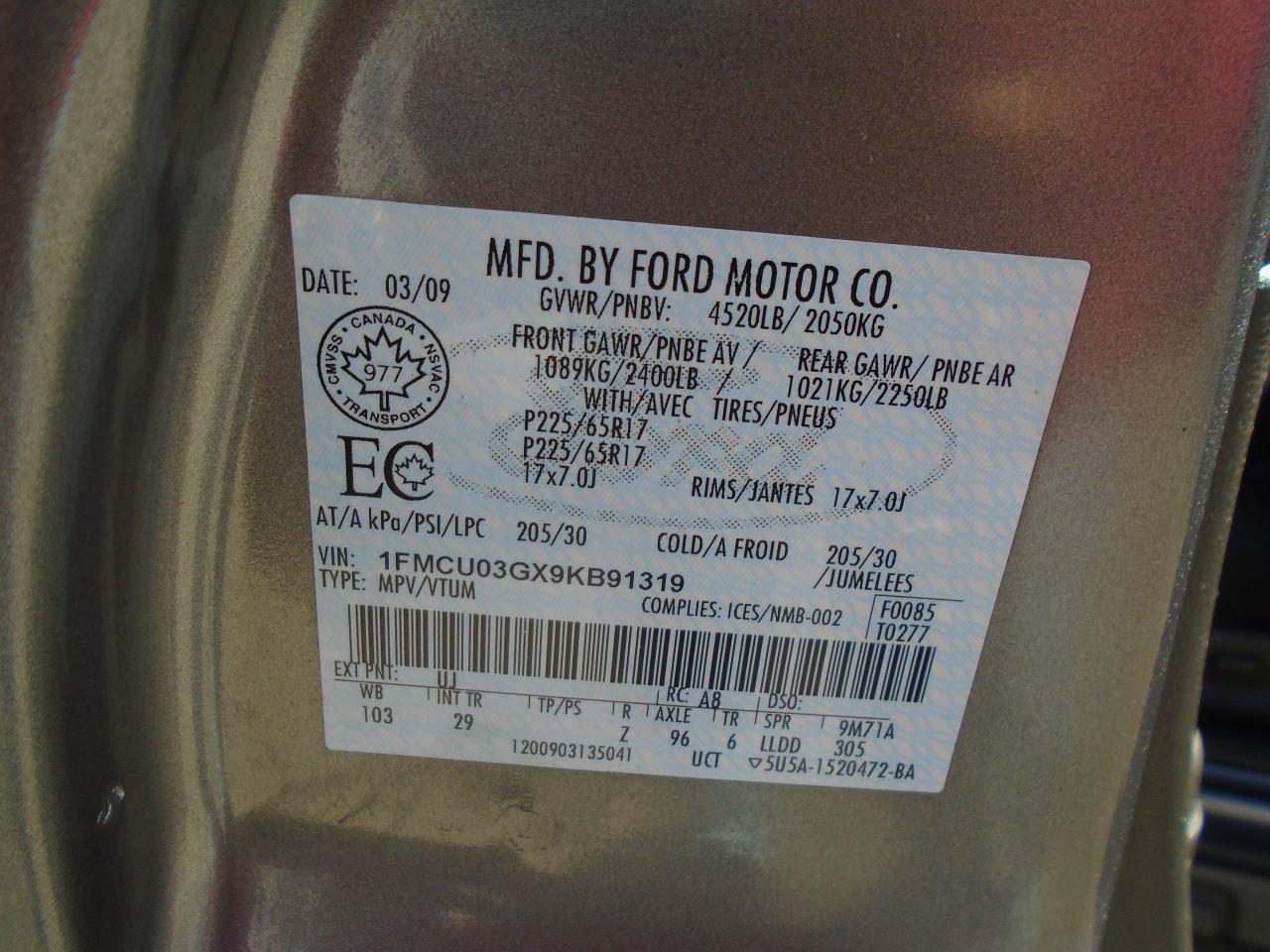 2009 Ford Escape FWD 4DR V6 AUTO XLT - Photo #36