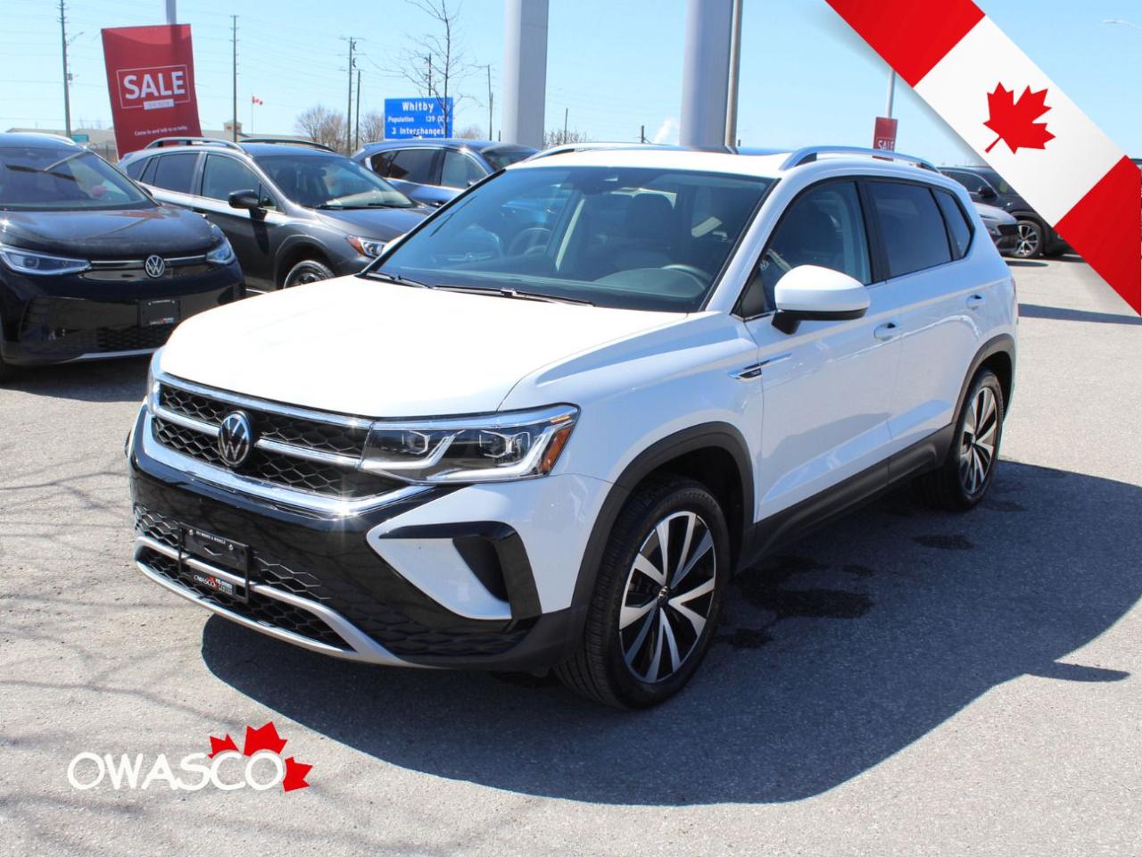 Used 2023 Volkswagen Taos 1.5L Highline! One Owner! Off Lease! Clean CarFax! for sale in Whitby, ON
