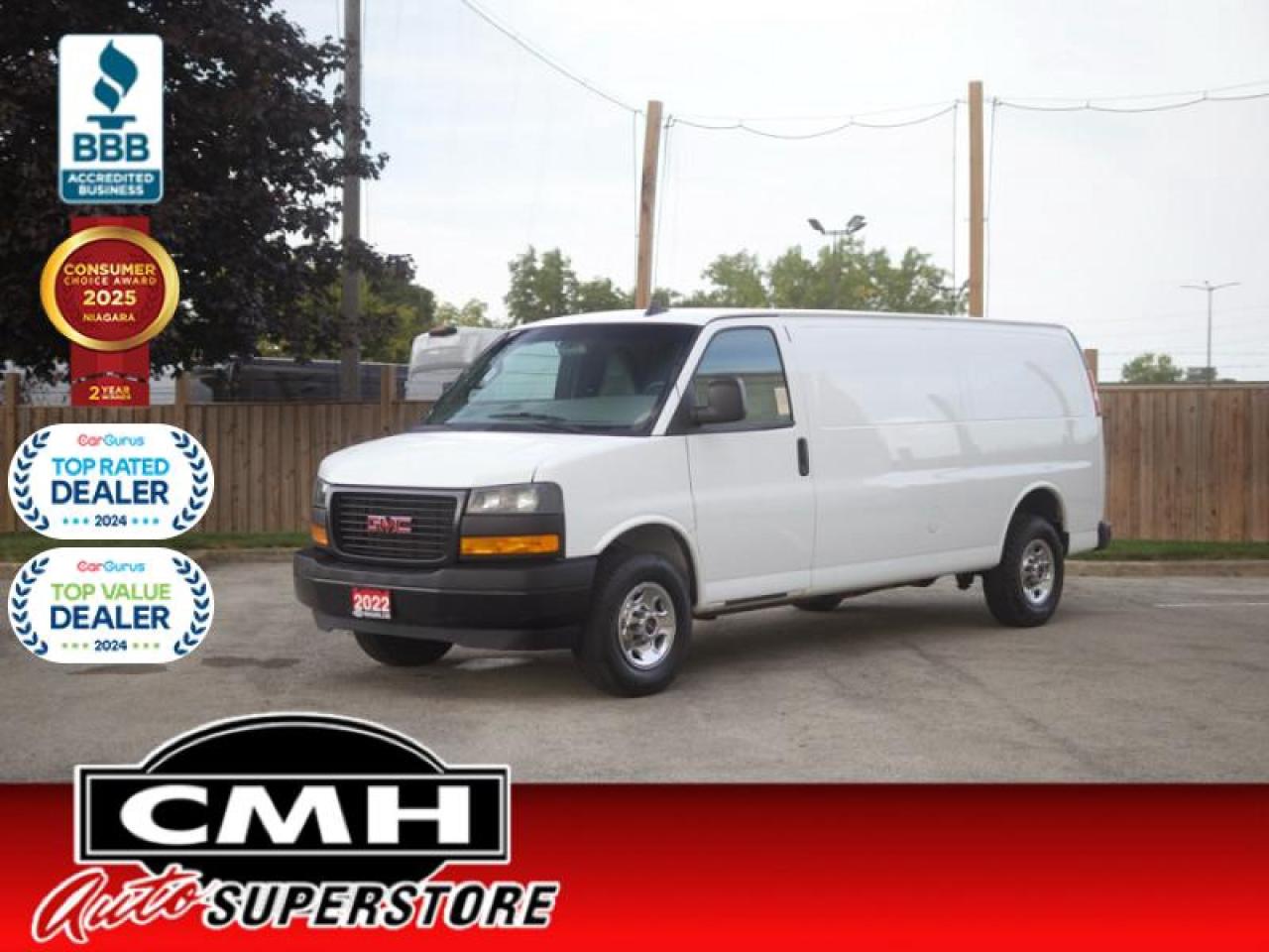 Used 2022 GMC Savana Cargo Van WT  **EXTENDED CARGO VAN** for sale in St. Catharines, ON