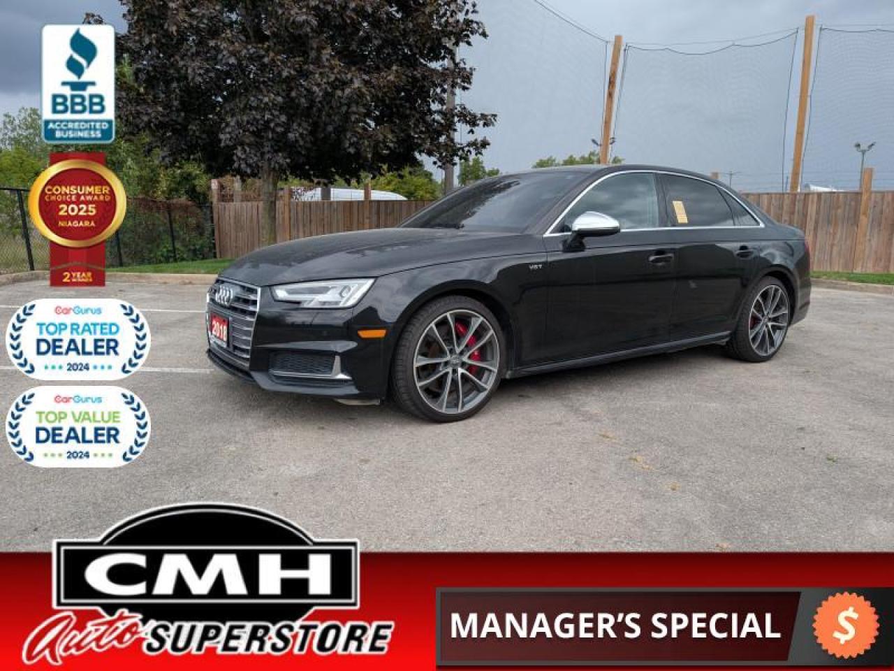 2018 Audi S4 3.0T  **SUNROOF - LOW KMS**