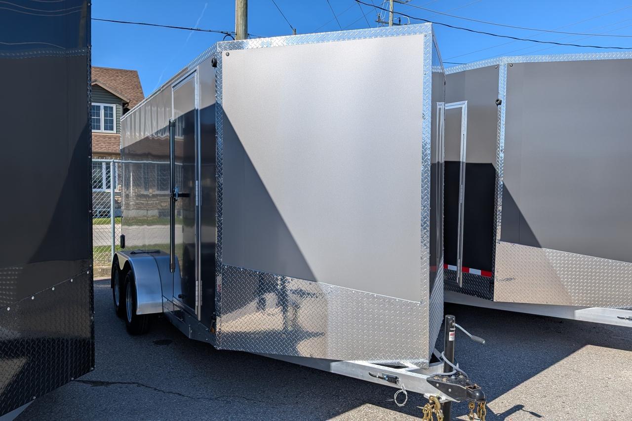 2025 Canadian Trailer Company 7x14 V Nose Cargo Trailer Aluminum Tandem Axle