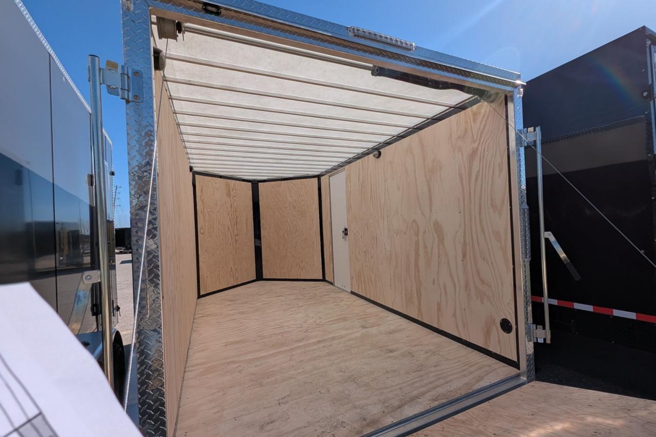 2025 Canadian Trailer Company 7x14 V Nose Cargo Trailer Aluminum Tandem Axle