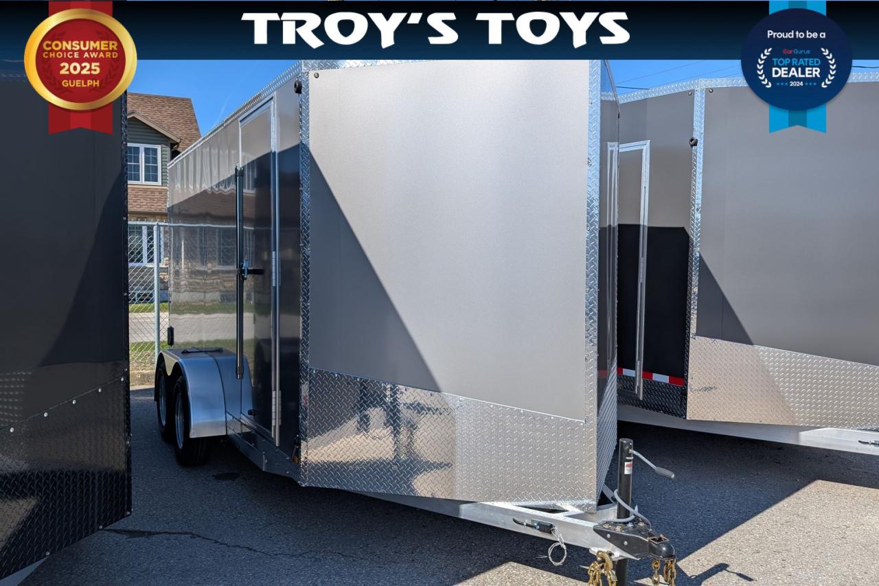 2025 Canadian Trailer Company 7x14 V Nose Cargo Trailer Aluminum Tandem Axle