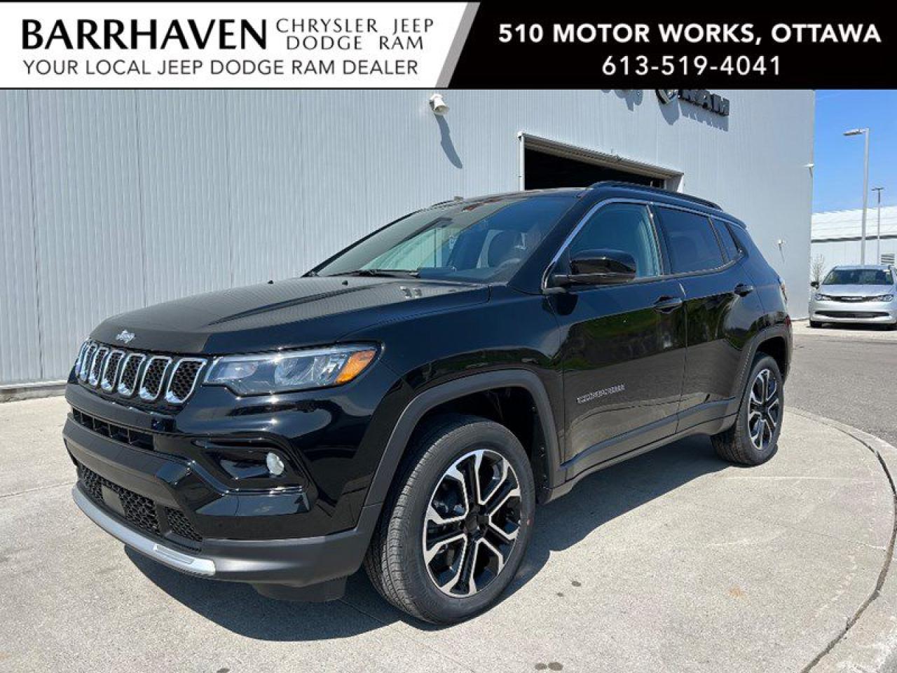 Used 2023 Jeep Compass Limited 4x4 | Leather, Pano Roof, Premium Sound for sale in Ottawa, ON