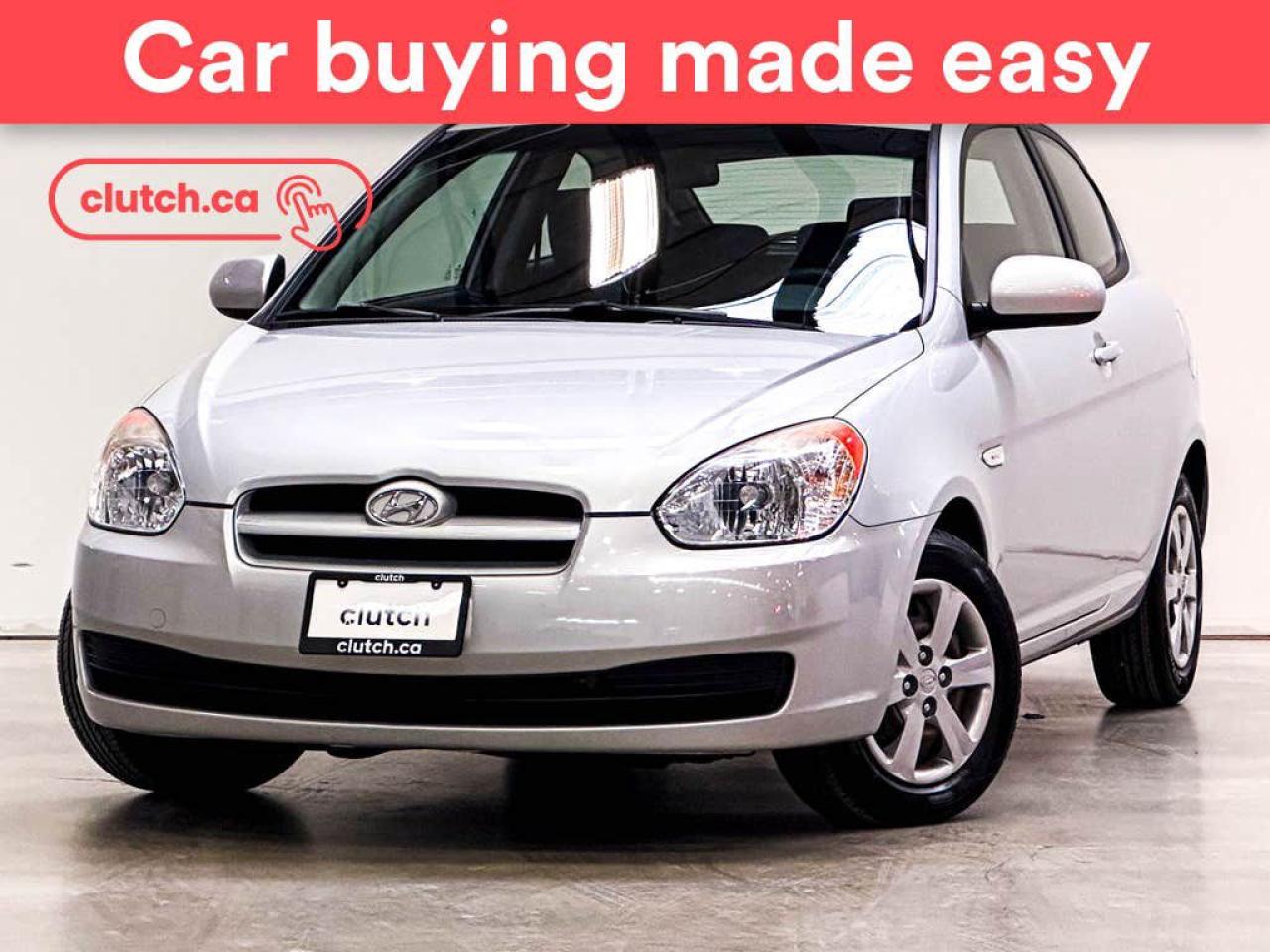 Used 2010 Hyundai Accent GL w/ Aux Input, Cruise Control, A/C for sale in Toronto, ON