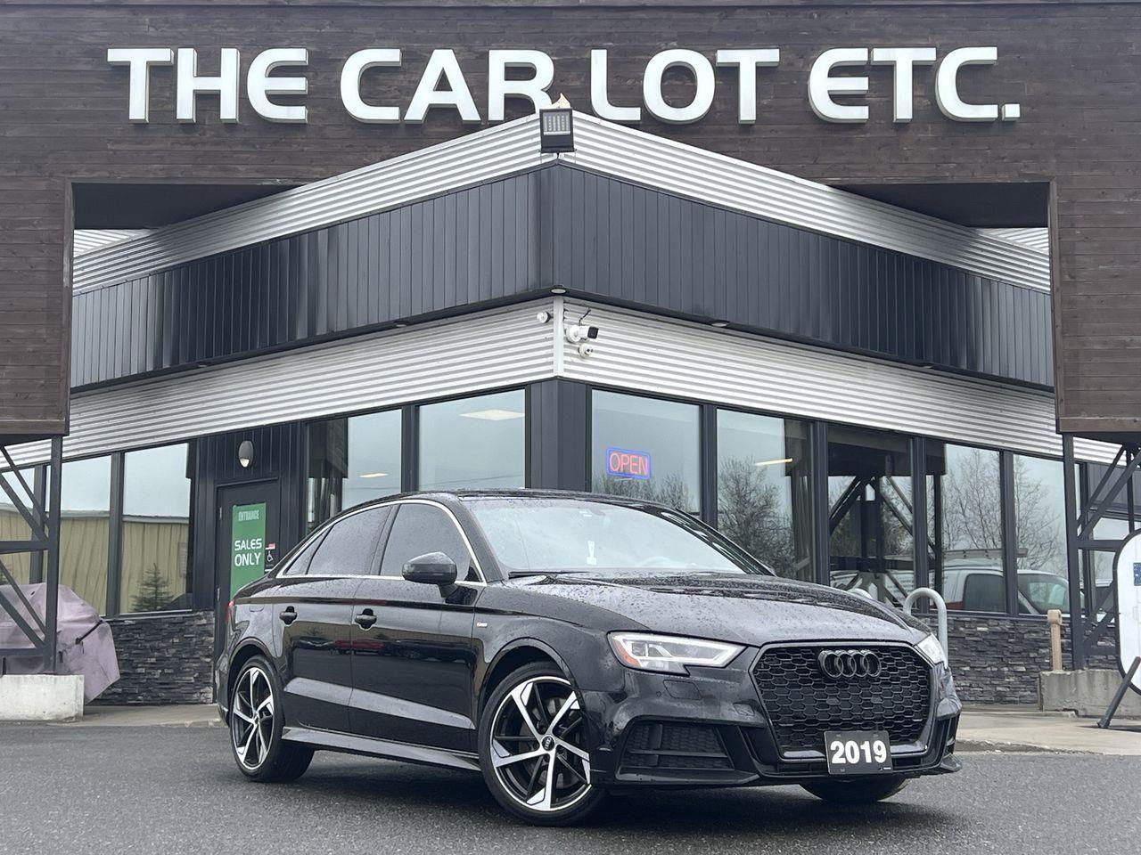 Used 2019 Audi A3 45 Technik HEATED LEATHER SEATS, BACK UP CAM, NAV, MOONROOF, SIRIUS XM!! for sale in Sudbury, ON