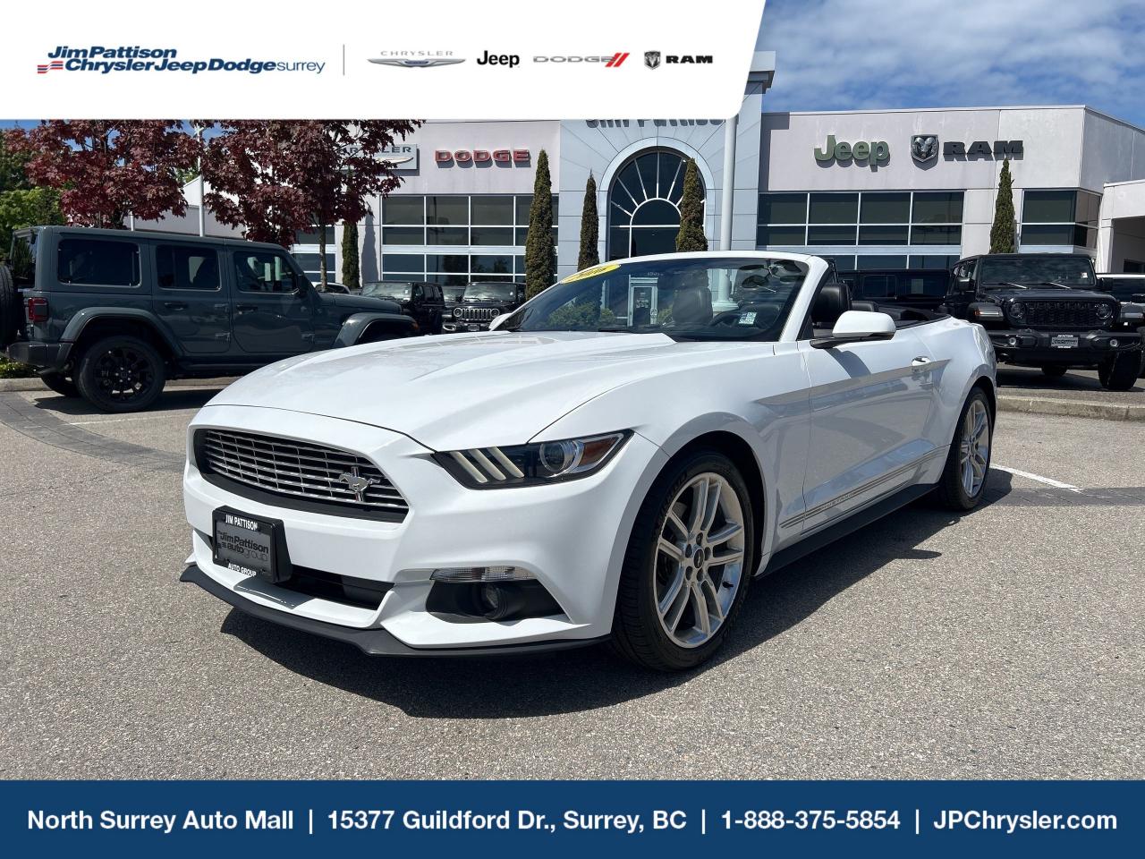 Used 2016 Ford Mustang EcoBoost Premium | Convertible | Low Kms! for sale in Surrey, BC