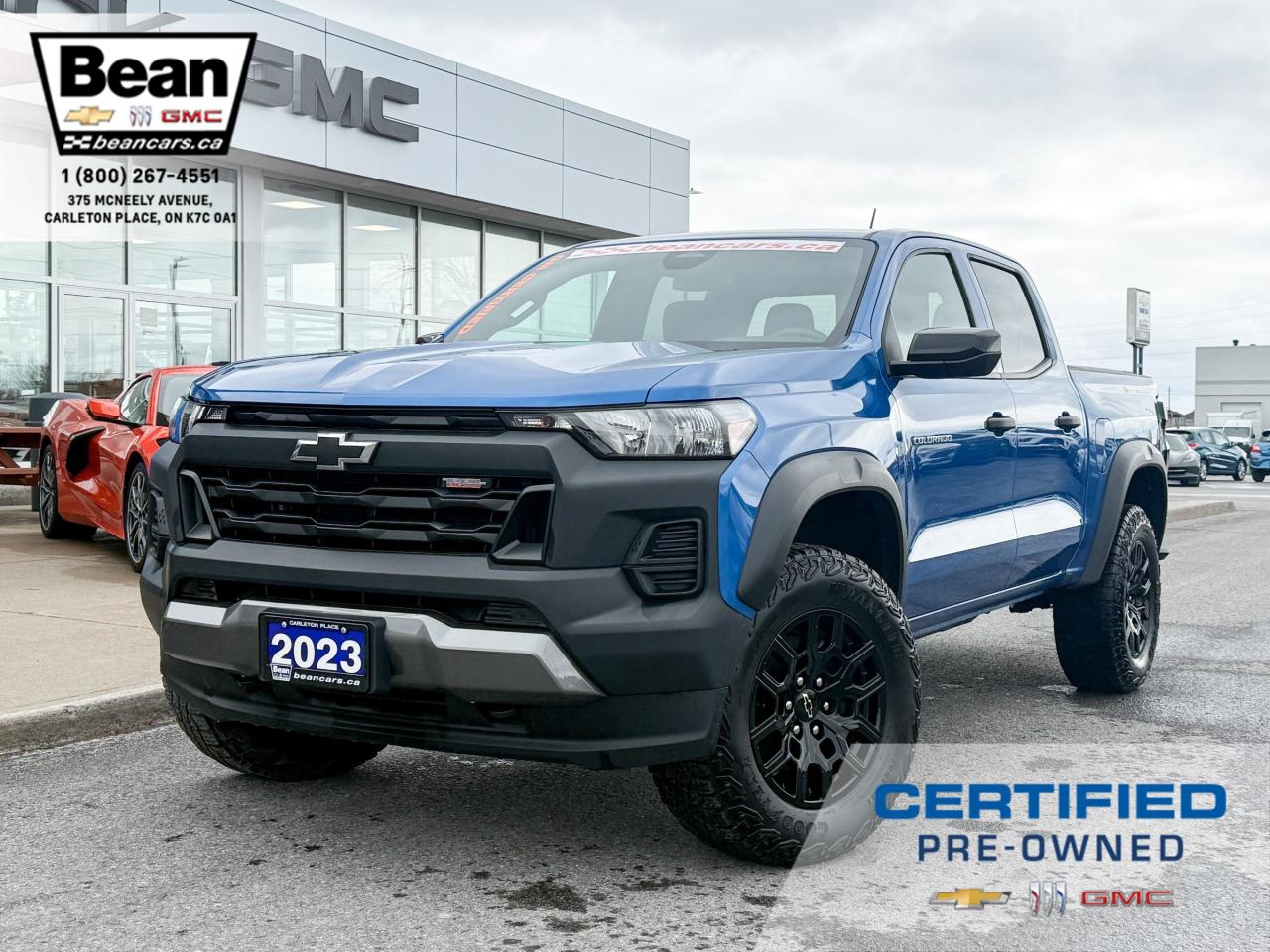 Used 2023 Chevrolet Colorado Trail Boss 2.7L 4CYL TURBO TRAILBOSS 4X4, CREW CAB, STOWFLEX TAILGATE, SLIDING REAR WINDOW for sale in Carleton Place, ON