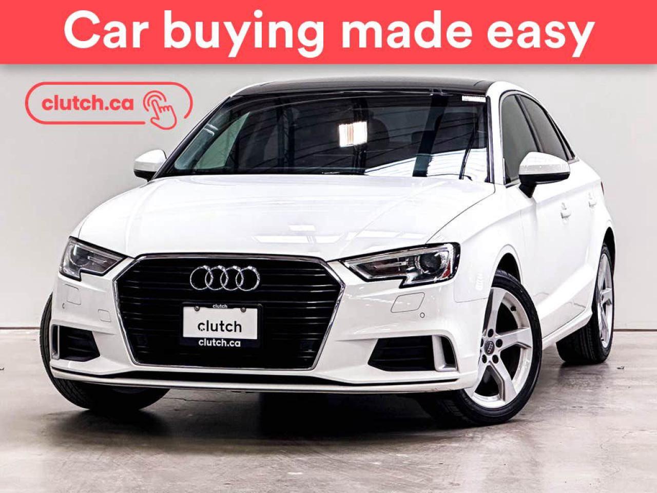 Used 2019 Audi A3 Komfort w/ Apple CarPlay, Heated Front Seats, Rearview Cam for sale in Toronto, ON
