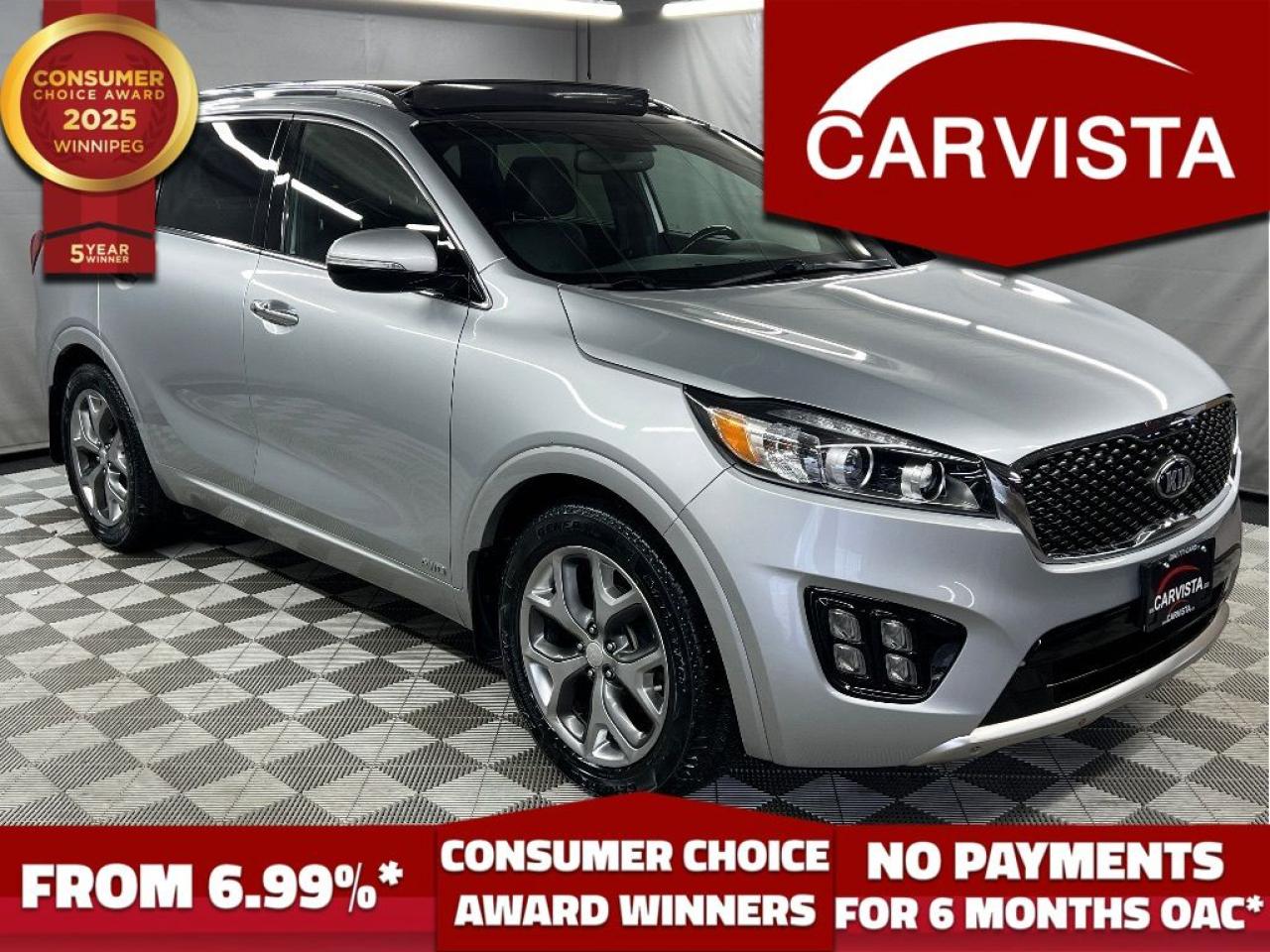 Used 2016 Kia Sorento SX TURBO - IMMACULATE TRADE IN/ONLY 80,000KM - for sale in Winnipeg, MB
