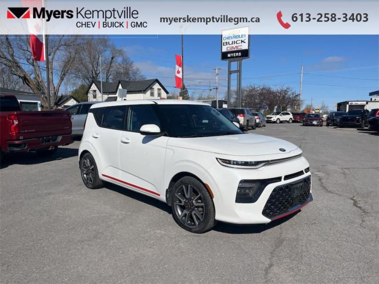 <b>Aluminum Wheels,  Wireless Charging,  Android Auto,  Apple CarPlay,  Heated Steering Wheel!</b><br> <br>     This  2021 Kia Soul is for sale today. <br> <br>A fresh redesign, true to its unique style, but with all the best of modern tech, this 2021 Kia Soul is exactly what the Soul needed. The Kia Soul has been one of the quirkiest and iconic urban crossovers since the genre started. With its unique, cube like shape and club like interior, all stuffed with the best tech features, and at a price people can afford, the Kia Soul is a long living favorite of the new generation of car buyers. This redesign is only gonna make it better.This  SUV has 80,102 kms. Its  nice in colour  and is completely accident free based on the <a href=https://vhr.carfax.ca/?id=Up99jHF48S2fyl0zmUwQrBTgnRUW1Ck4 target=_blank>CARFAX Report</a> . It has an automatic transmission and is powered by a  147HP 2.0L 4 Cylinder Engine. <br> <br> Our Souls trim level is EX. This EX Soul comes with all of the modern bells and whistles like wireless charging, a heated leather steering wheel, heated seats, drive select mode, remote keyless entry and collision avoidance technology. Exterior style is enhanced with a black grille and chrome accents, fog lights, aluminum wheels, heated side mirrors with turn signals and a rearview camera. Technology is next level with lane keep assistance, blind spot monitoring, forward collision-avoidance assist, rear cross traffic alert, Android Auto, Apple CarPlay and a 7 inch touchscreen display. This vehicle has been upgraded with the following features: Aluminum Wheels,  Wireless Charging,  Android Auto,  Apple Carplay,  Heated Steering Wheel,  Heated Seats,  Chrome Accents. <br> <br>To apply right now for financing use this link : <a href=https://www.myerskemptvillegm.ca/finance/ target=_blank>https://www.myerskemptvillegm.ca/finance/</a><br><br> <br/><br> Buy this vehicle now for the lowest bi-weekly payment of <b>$160.57</b> with $0 down for 84 months @ 9.99% APR O.A.C. ( Plus applicable taxes -  Plus applicable fees   ).  See dealer for details. <br> <br>Myers deals with almost every major lender and can offer the most competitive financing options available. All of our premium used vehicles are fully detailed, subjected to a minimum 150 point inspection and are fully backed by the dealership and General Motors. <br><br>For more details on our Myers Exclusive Engine Transmission for life coverage, follow this link: <a href=https://www.myerskanatagm.ca/myers-engine-transmission-for-life/>Life Time Coverage</a>*LIFETIME ENGINE TRANSMISSION WARRANTY NOT AVAILABLE ON VEHICLES WITH KMS EXCEEDING 140,000KM, VEHICLES 8 YEARS & OLDER, OR HIGHLINE BRAND VEHICLE(eg. BMW, INFINITI. CADILLAC, LEXUS...) o~o