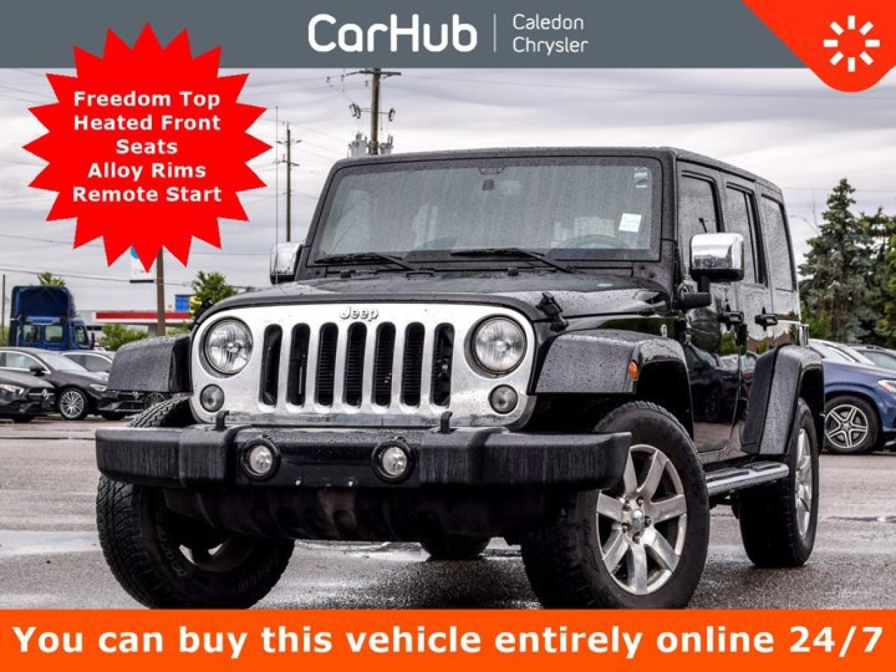 Used 2016 Jeep Wrangler Unlimited Sahara 4Door Freedom Top Remote Start for sale in Bolton, ON