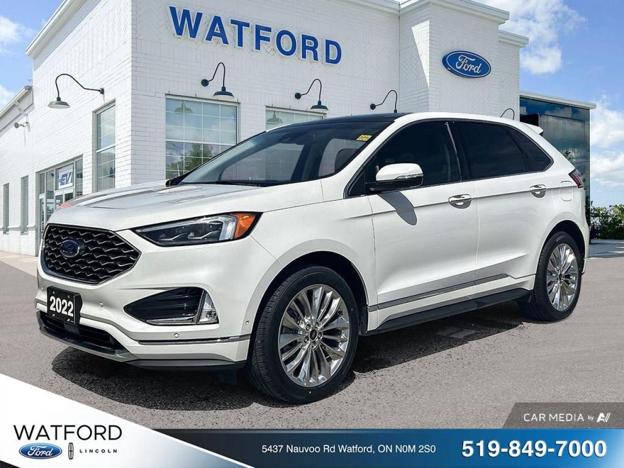 Used 2022 Ford Edge Titanium AWD for sale in Watford, ON
