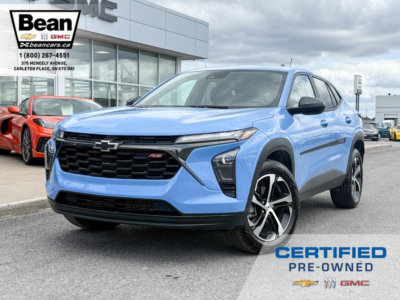 Used 2024 Chevrolet Trax 1.2L 3CYL TURBO, 1RS PACKAGE, HEATED FRONT SEATS, HEATED STEERING WHEEL, REMOTE VEHICLE START, DRIVER CONFIDENCE PACKAGE for sale in Carleton Place, ON