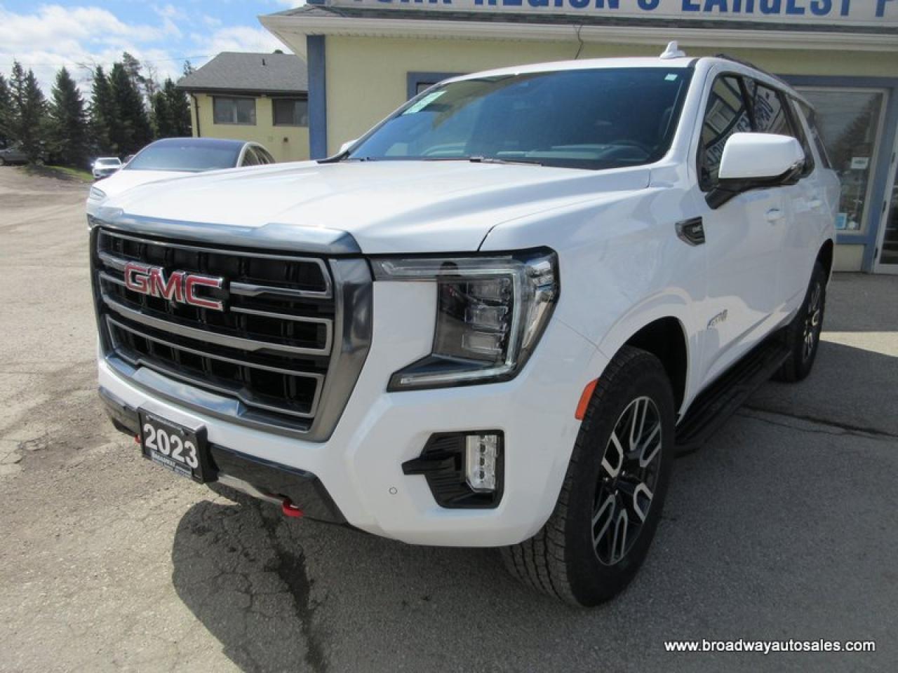 2023 GMC Yukon LOADED AT4-PACKAGE 7 PASSENGER 5.3L - V8.. 4X4.. CAPTAINS.. 3RD ROW.. NAVIGATION.. PANORAMIC SUNROOF.. LEATHER.. HEATED/AC SEATS.. BOSE AUDIO..