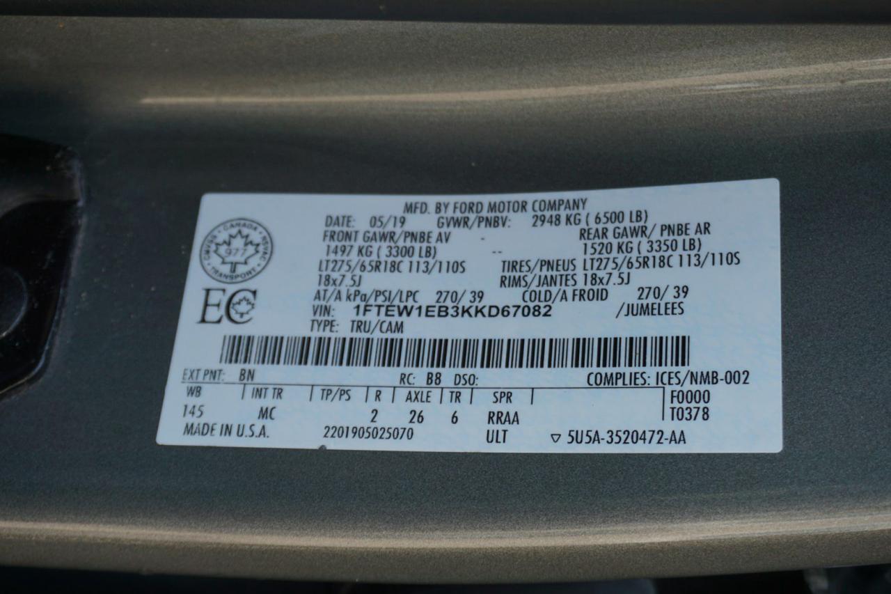 2019 Ford F-150 3.3L V6 XLT-XTR PKG 4WD CERTIFIED *SERVICE RECORDS* CAMERA BLUETOOTH CRUISE ALLOYS - Photo #36