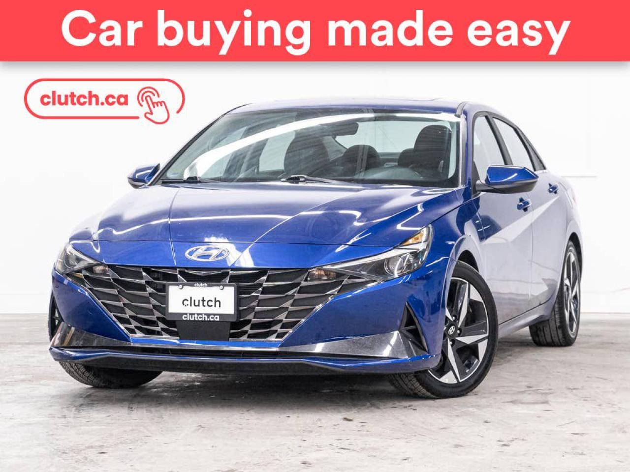 NO ACCIDENTS / CLEAN CARFAX / 1 OWNER / Front Heated Seats, Climate Control, Dual Zone Front Climate Control and more!<br> <br>Clutch is the largest online used car retailer in Canada, delivering a seamless, hassle-free car-buying experience to drivers everywhere. Shop hundreds of used cars online, get the right one delivered to your door, and enjoy peace of mind with our optional 10-Day Money-Back Guarantee. How sweet is that? To learn more, visit clutch.ca.<br> <br>The top features for this 2023 Hyundai Elantra Hybrid include:<br> <br>Brake Assist<br>Front Heated Seats<br>Climate Control<br>Dual Zone Front Climate Control<br>Premium Sound System<br>Bluetooth Music<br>Touchscreen Display<br>GPS Navigation<br>Cruise Control<br>Adaptive Cruise Control<br>12V Outlet<br>Apple CarPlay<br>Android Auto<br>Wireless Charging<br>USB Input<br>Push Button Start<br>Remote Start<br>Lane Departure Warning<br>Blindspot Sensors<br>Forward Collision Mitigation<br>Rear Cross Traffic Alert<br>Driver Attention Alert<br>Heated Steering Wheel<br>Sunroof<br>Rear View Camera<br>Rear Parking Sensors<br>Ambient Lighting<br> <br>Seamless home delivery - Delivery to your door in a matter of days. Available on select packages.<br> <br>Try it out for 10 days - If you do not like it, we will take it back. Available on select packages. <br> <br>Quality assured - All cars go through our rigorous 210-point inspection and reconditioning process.<br> <br>Peace of mind - Optional 3-month Standard Warranty, with additional warranty options available.<br> <br>Haggle-free - No haggling or hard sells.<br> <br>100% Transparency - Full inspection reports on every car, including high-res photography and a free Carfax report.<br> <br>Listed price is for cash purchase only and does not include taxes, Shipping Fees (if applicable), Delivery Fees (if applicable), government licensing fees. 10-day Money Back Guarantee, 3-month Standard Warranty, and home delivery are available with select packages.<br> <br>Previous Provincial Registrations:<br>Ontario<br> <br>Stock # 50549