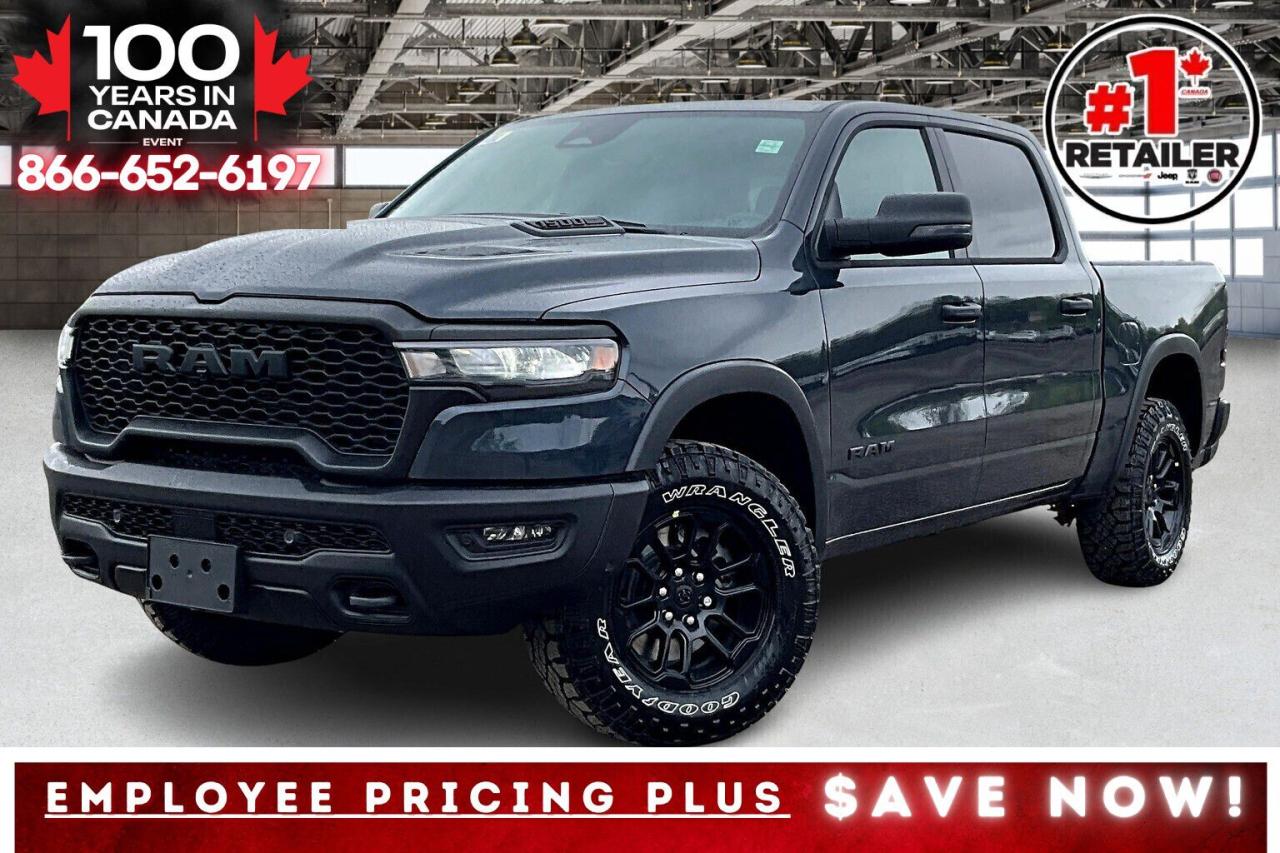 New 2025 RAM 1500 REBEL CREW | Sport Hood | Htd Seats | Starter for sale in Mississauga, ON
