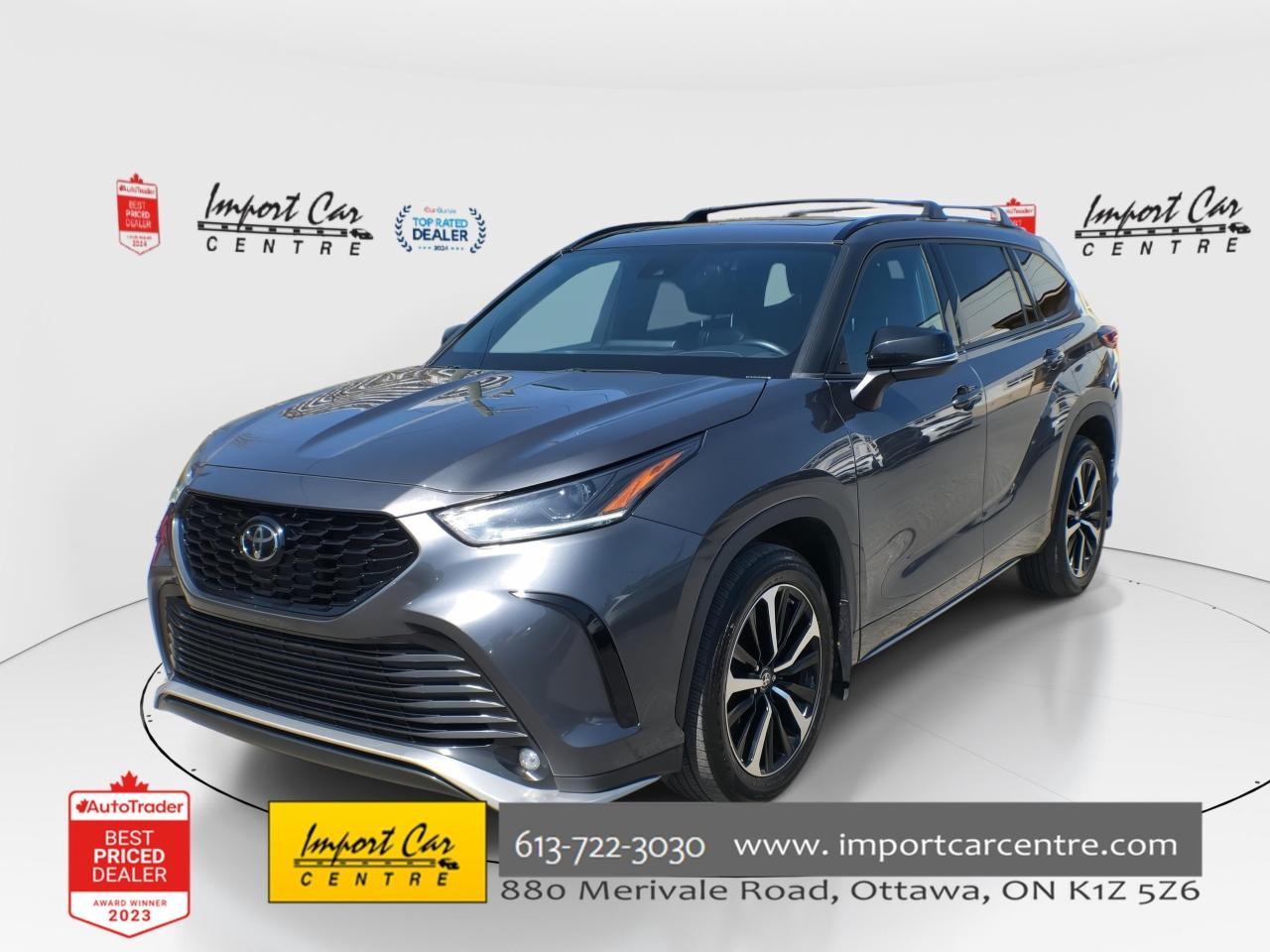 Used 2022 Toyota Highlander XSE XSE, SOFTEX/FABRIC, ROOF, HTD. SEATS & STEER. for sale in Ottawa, ON