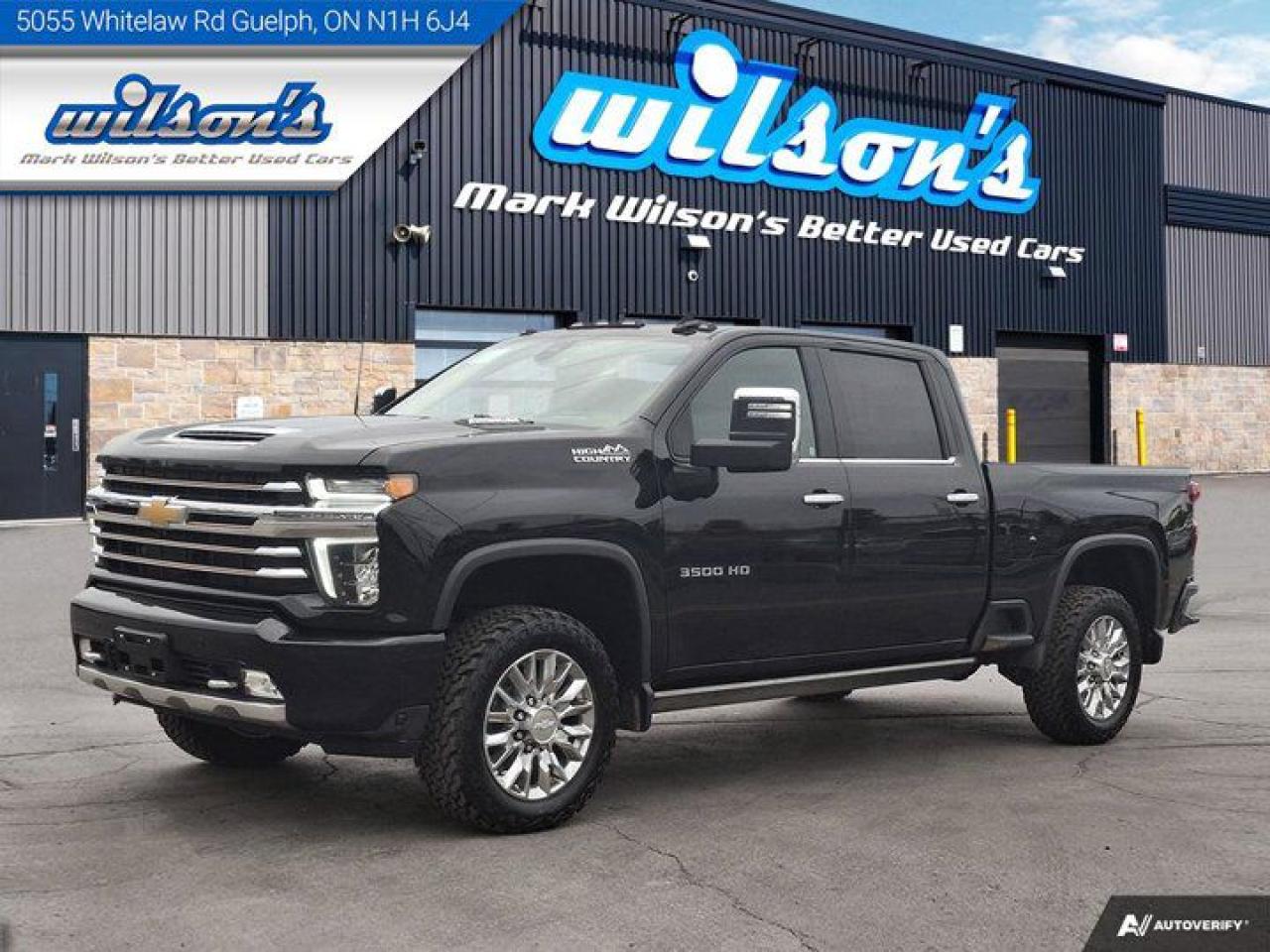 Used 2022 Chevrolet Silverado 3500HD High Country Crew | 6.6L Diesel | Leather | Head Up Display | 5th Wheel Prep | Sunroof | New Tires | for sale in Guelph, ON