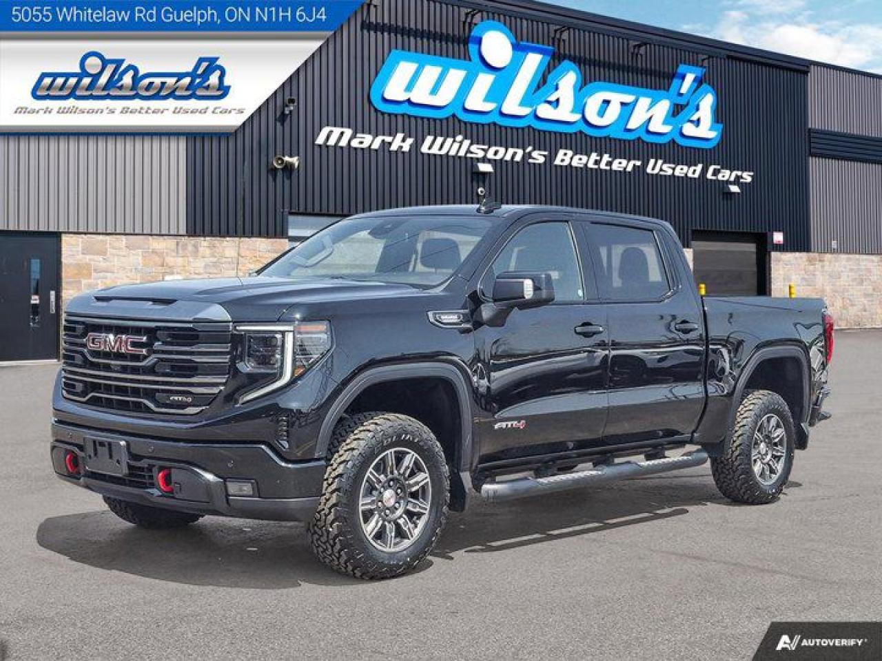 Used 2024 GMC Sierra 1500 AT4 Crew | Duramax Diesel | Leather | Cooled + Heated Seats | Adaptive Cruise | Heated Wheel for sale in Guelph, ON