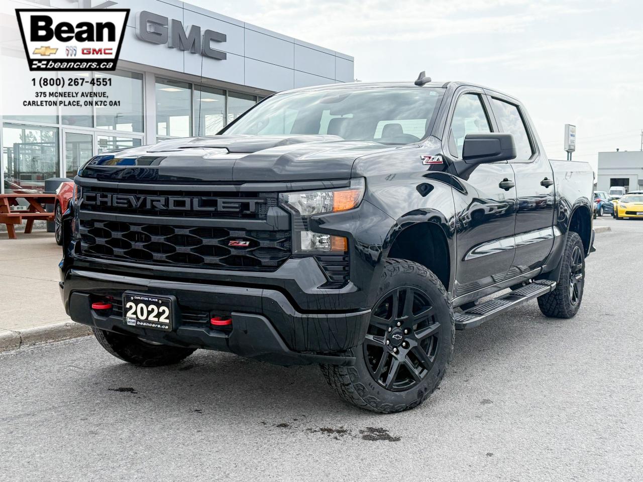 Used 2022 Chevrolet Silverado 1500 Custom Trail Boss 5.3L V8 WITH REMOTE START/ENTRY, POWER DRIVERS SEAT, CRUISE CONTROL, Z71 OFF-ROAD PACKAGE, APPLE CARPLAY AND ANDROID AUTO for sale in Carleton Place, ON