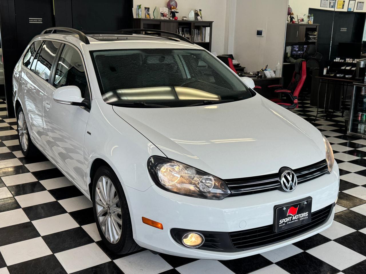 2014 Volkswagen Golf Wagon Wolfsburg Edition TDI+Heated Leather+Roof+GPS Photo9