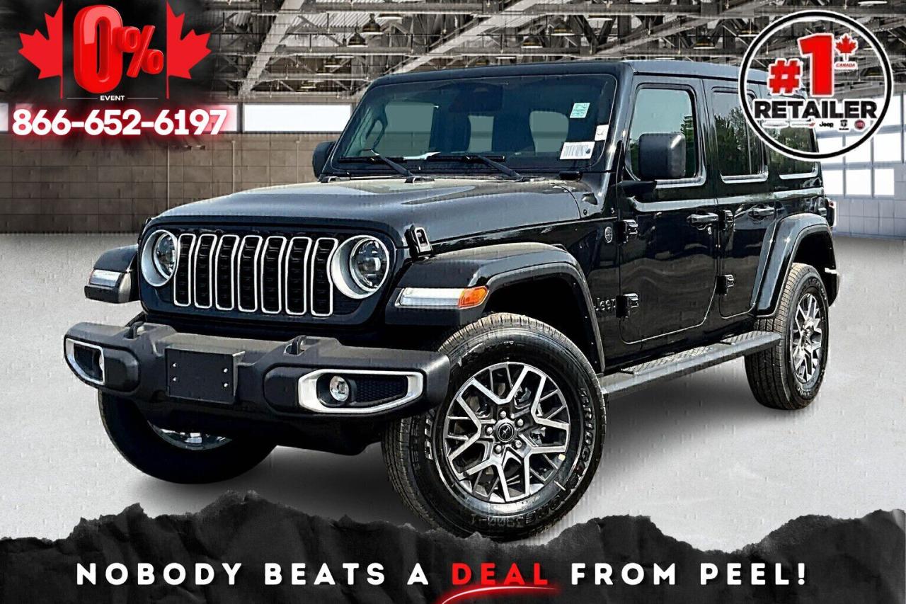 New 2025 Jeep Wrangler SAHARA 4DR | Sky Top | Leather | Side Steps for sale in Mississauga, ON