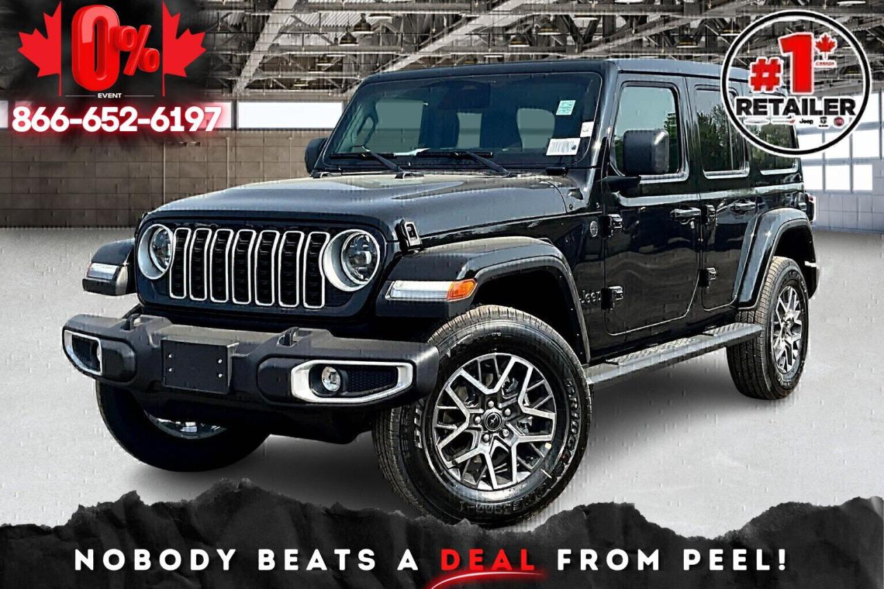 New 2025 Jeep Wrangler SAHARA 4DR | Sky Top | Leather | Side Steps for sale in Mississauga, ON