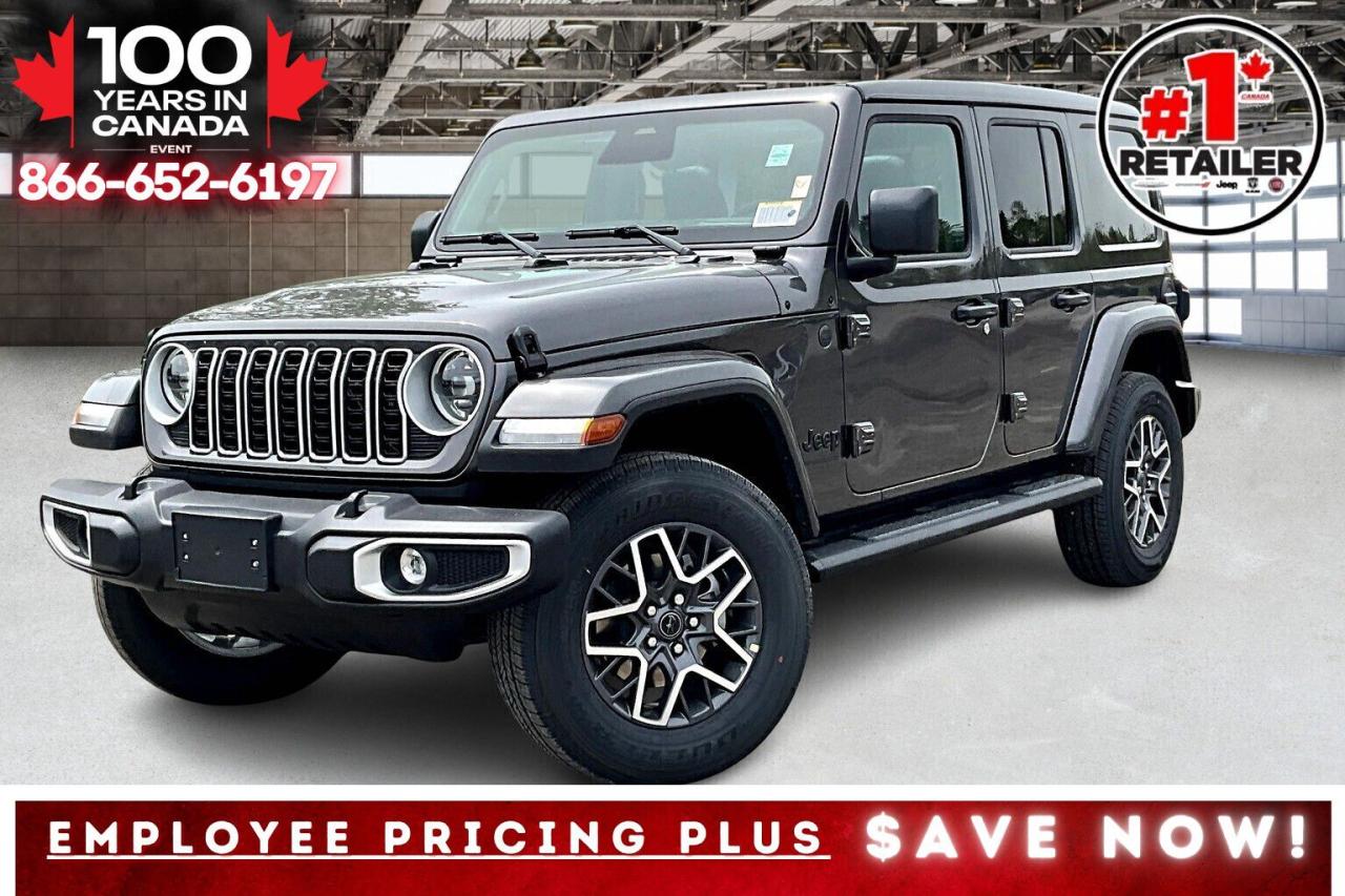 New 2025 Jeep Wrangler SAHARA 4DR | Sky Top | Leather | Side Steps for sale in Mississauga, ON