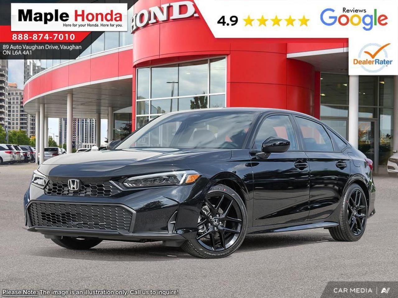 New 2025 Honda Civic Sedan 4DR CVT SPORT for sale in Vaughan, ON