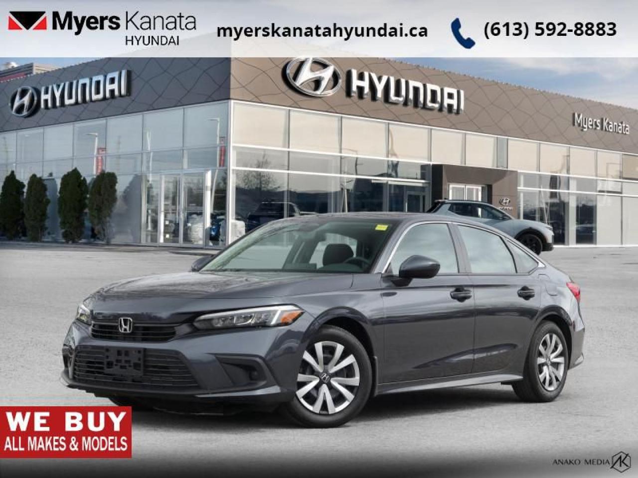 Used 2022 Honda Civic Sedan LX  - Android Auto -  Heated Seats for sale in Kanata, ON