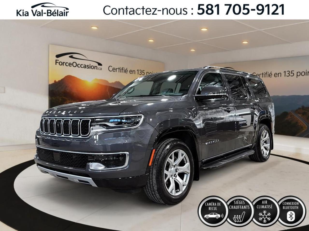 Used 2022 Jeep Wagoneer SÉRIE II * V8 * 5.7L * 392HP * 4X4 * 7 PASSAGERS * for sale in Québec, QC