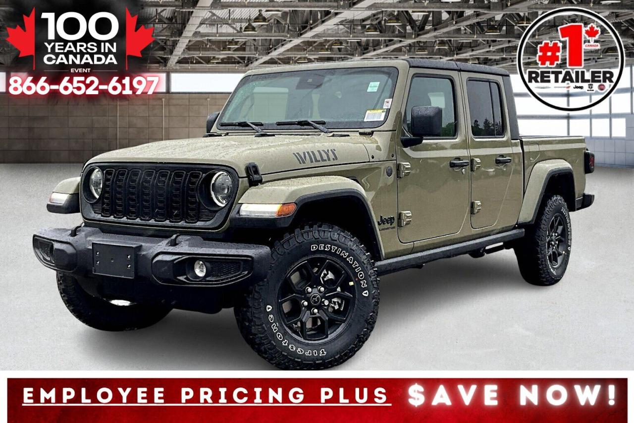 New 2025 Jeep Gladiator WILLYS | Convenience & Tech Grp | Hardtop | 4X4 for sale in Mississauga, ON