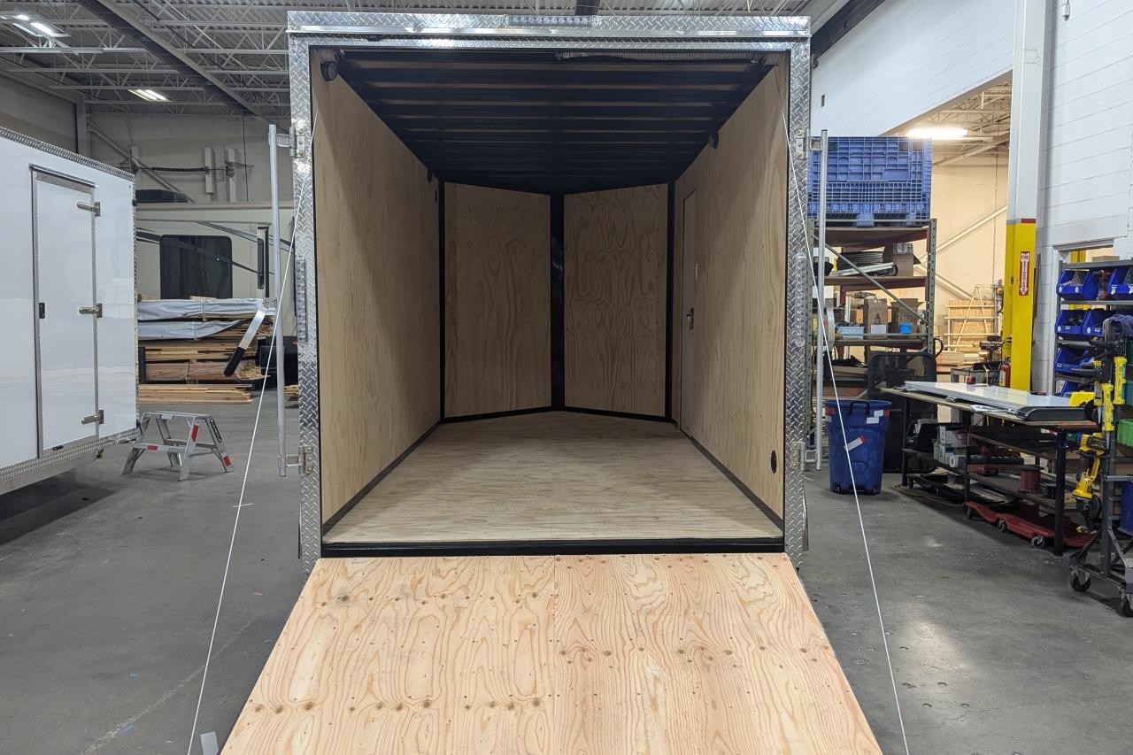 2024 Canadian Trailer Company 7x14 V Nose Cargo Trailer Steel tandem axle Photo4