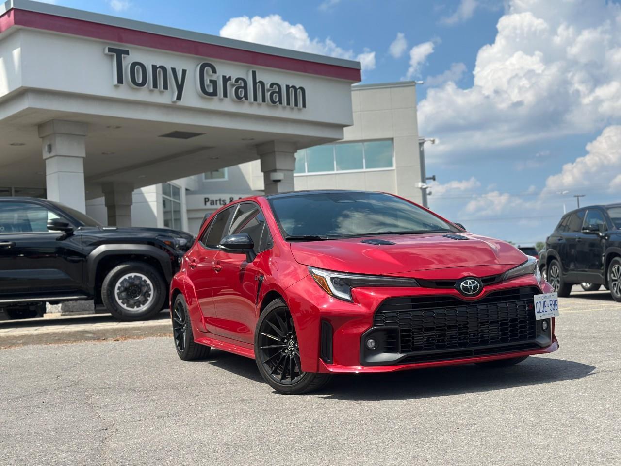 Used 2023 Toyota GR Corolla Core 1 of 181 in Canada, Full body XPE Ceramic infused wrap ($6000) for a freshly waxed and polished look all the time and no worries about scratches and chips. . Perfect upgrades done at Tony Graham Toyot for sale in Ottawa, ON