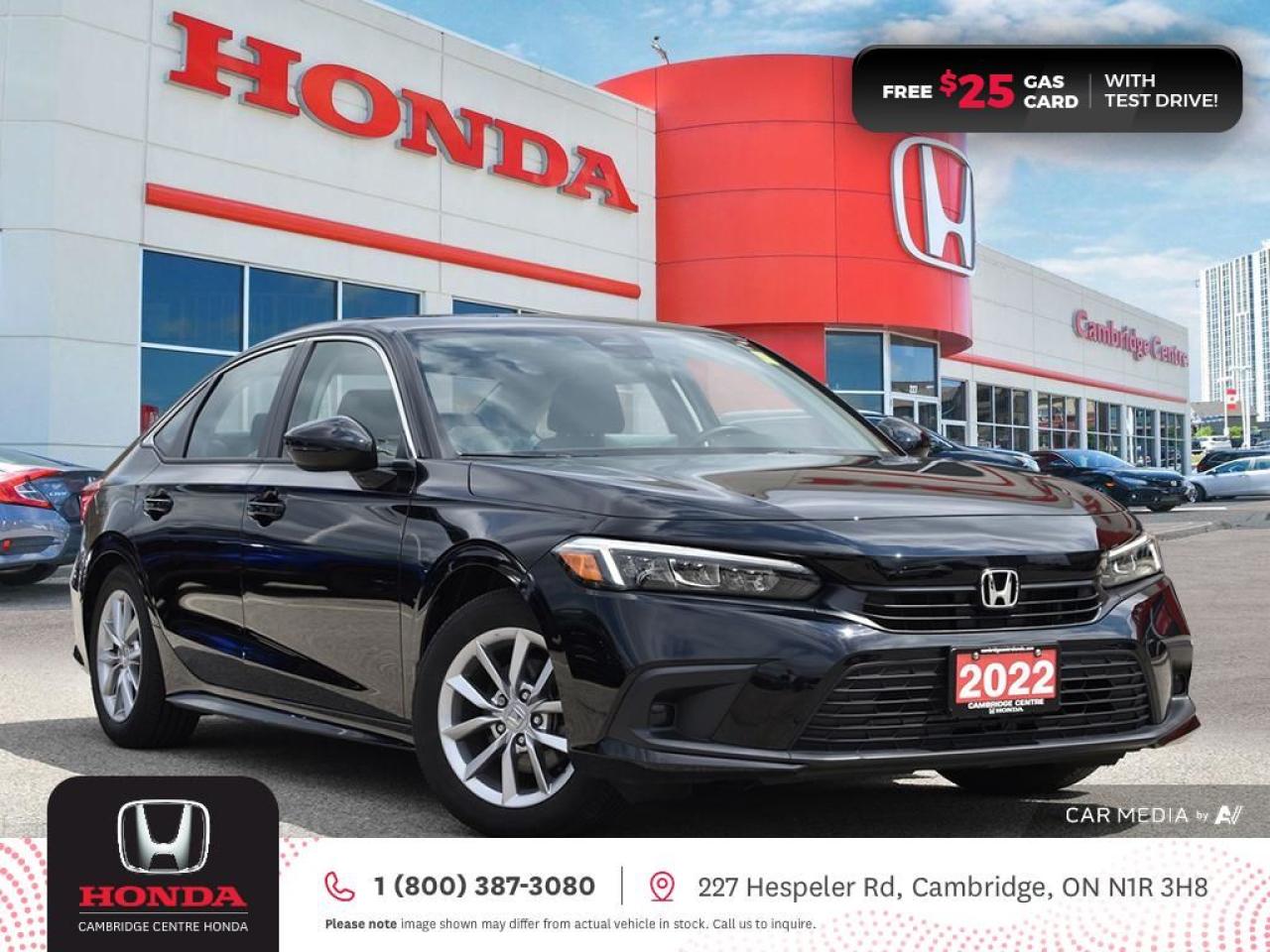 Used 2022 Honda Civic EX APPLE CARPLAY™/ANDROID AUTO™ | POWER SUNROOF | REARVIEW CAMERA for sale in Cambridge, ON